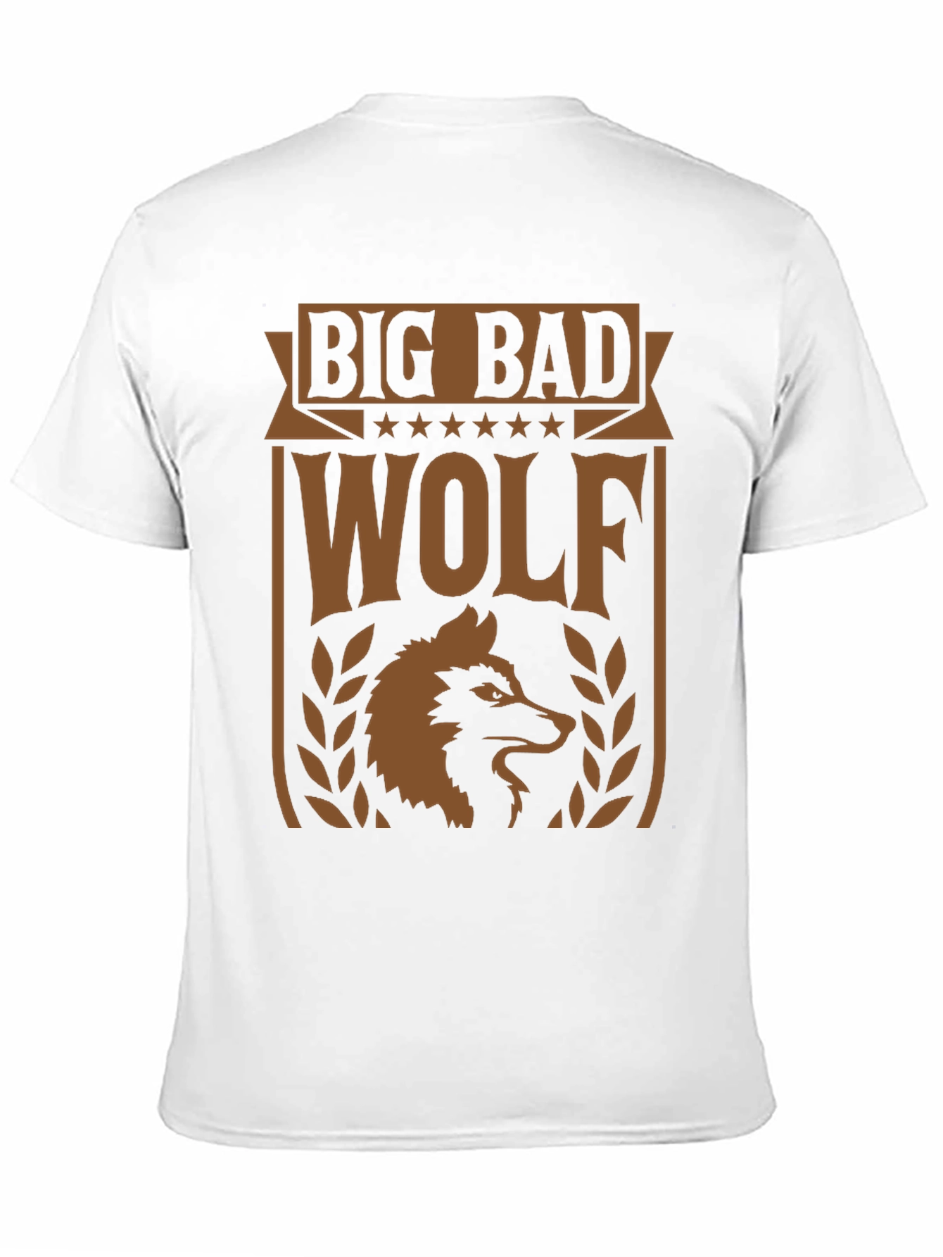 Black Big Bad Wolf Graphic Tee - Men's Black T-Shirt view 11