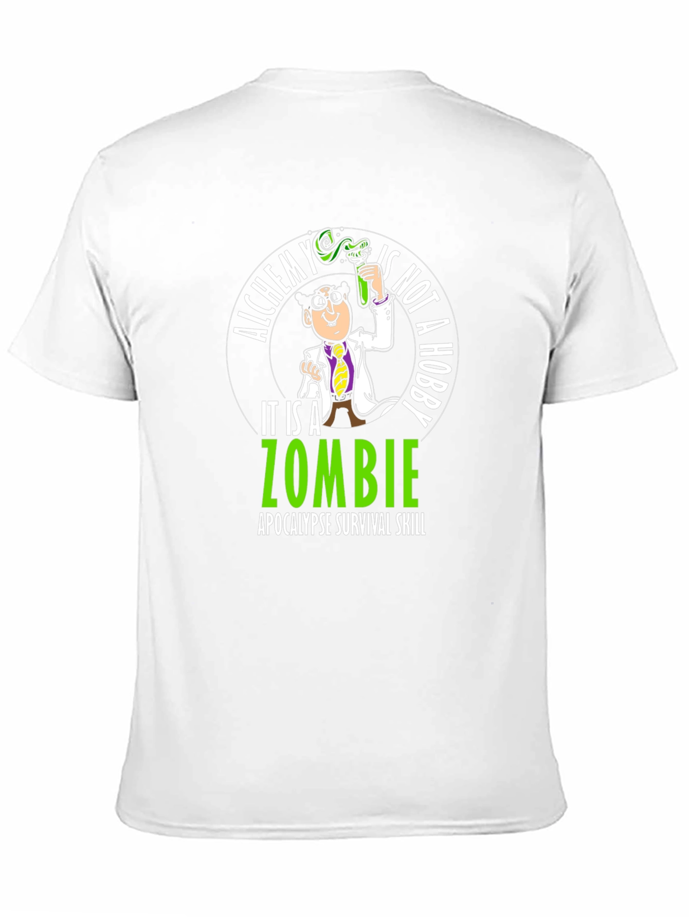 Black Alchemy Zombie Apocalypse Survival T-Shirt view 11