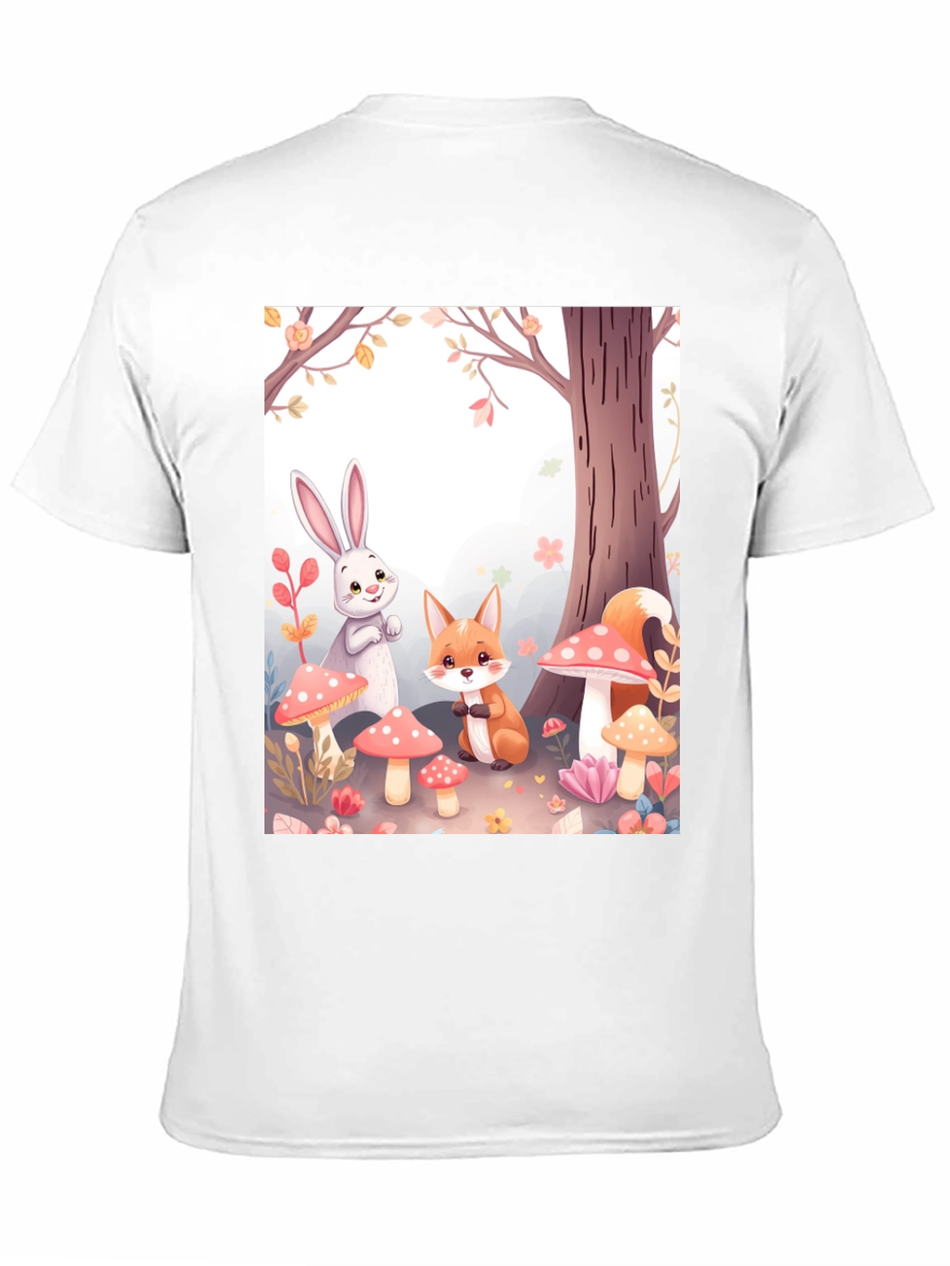 Black Cartoon Animals on Black Tee view 11