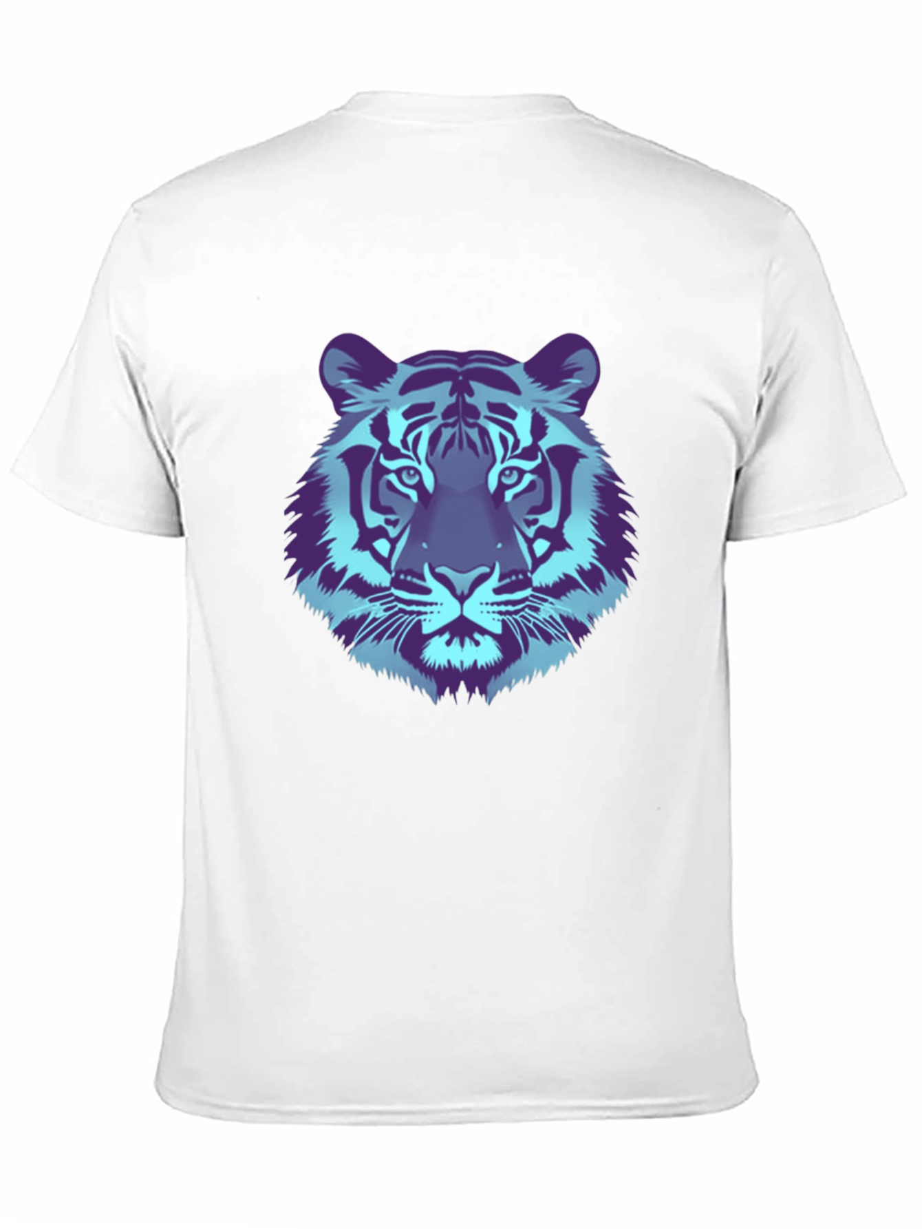Black Cool Tiger Graphic Tee - Black Cotton T-Shirt view 11