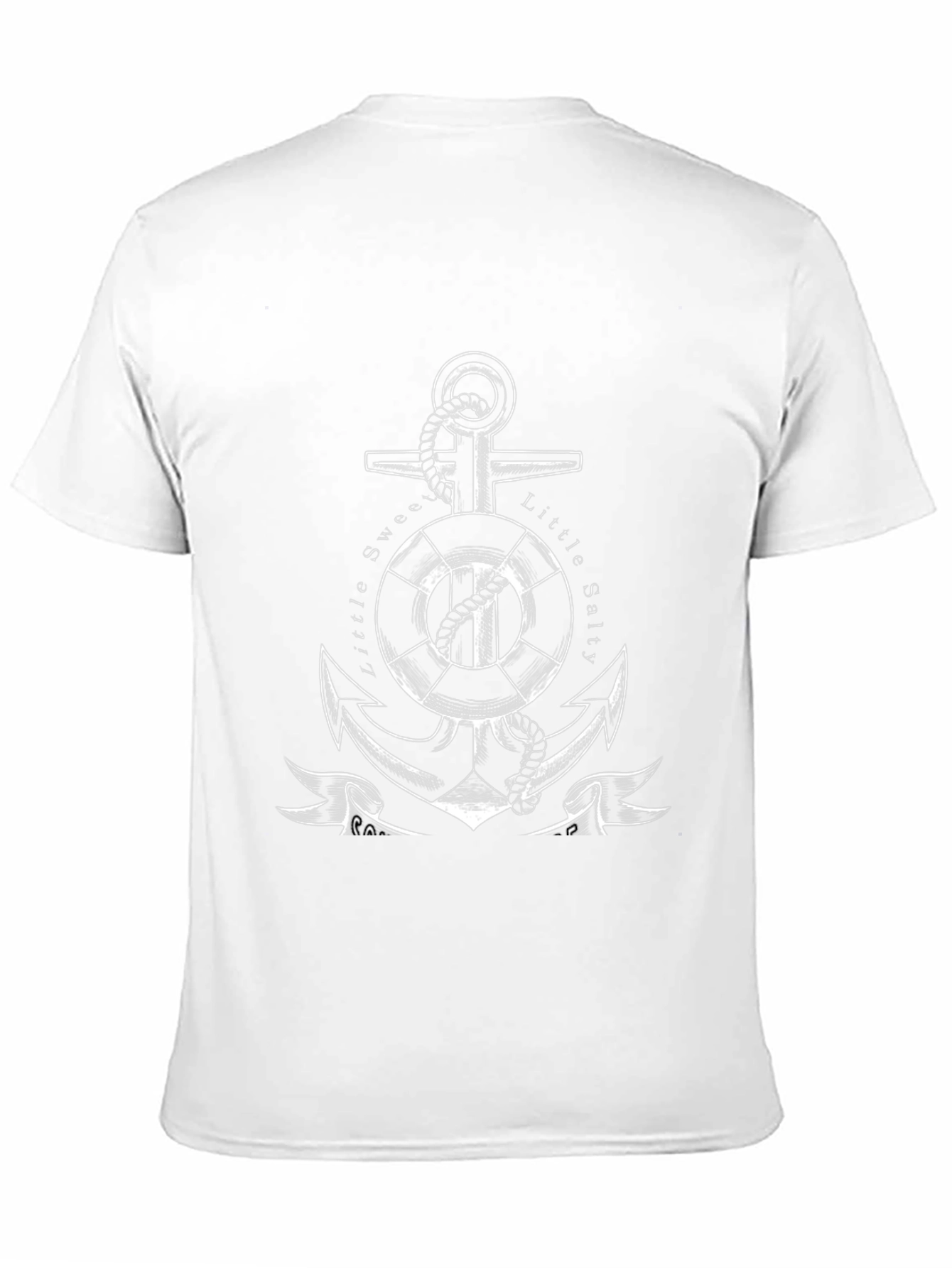Black Nautical Anchor Graphic Tee - Sweet Little Salts Design view 11