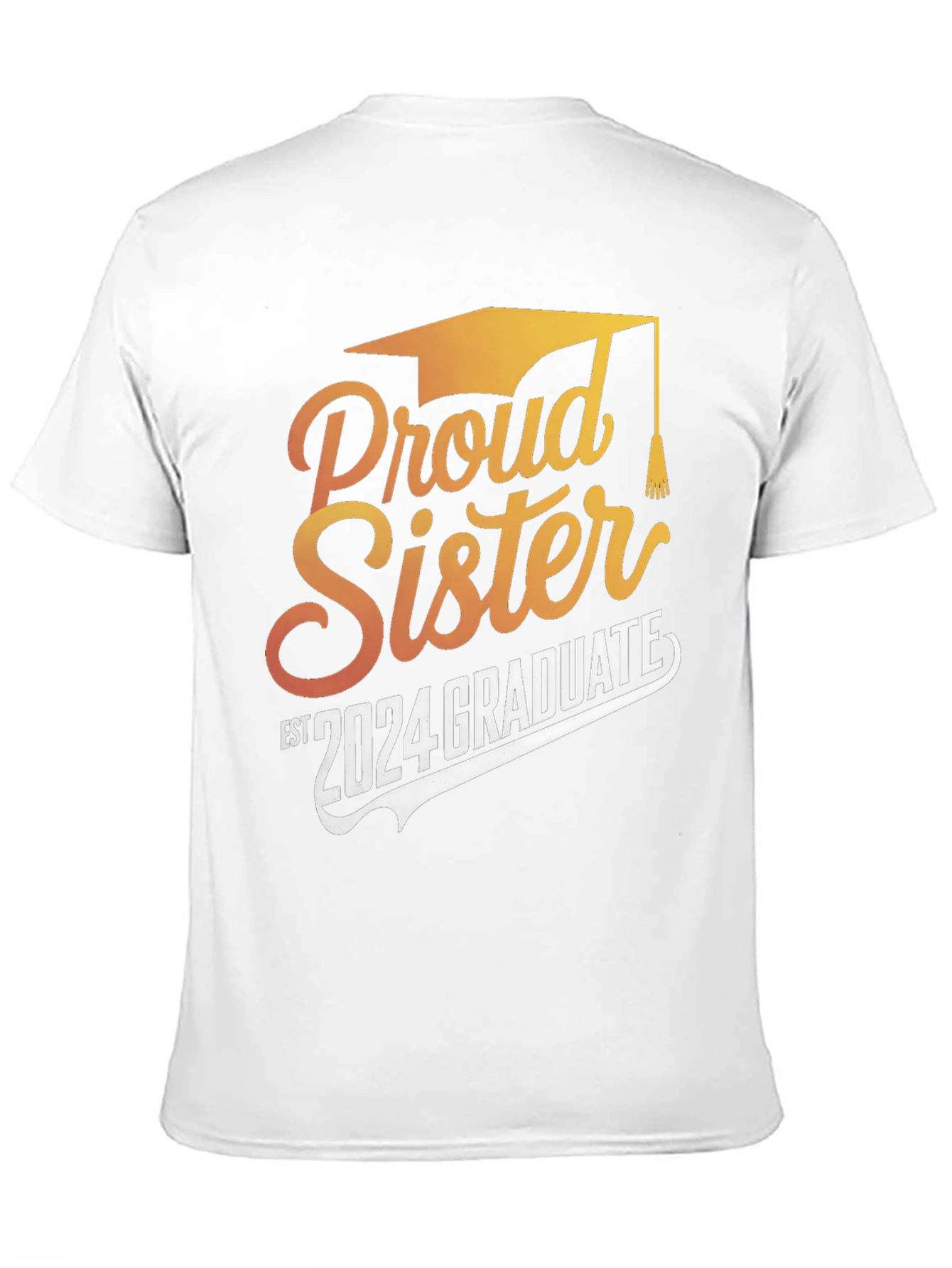 Proud Sister 2024 Graduate Black T-Shirt - 11