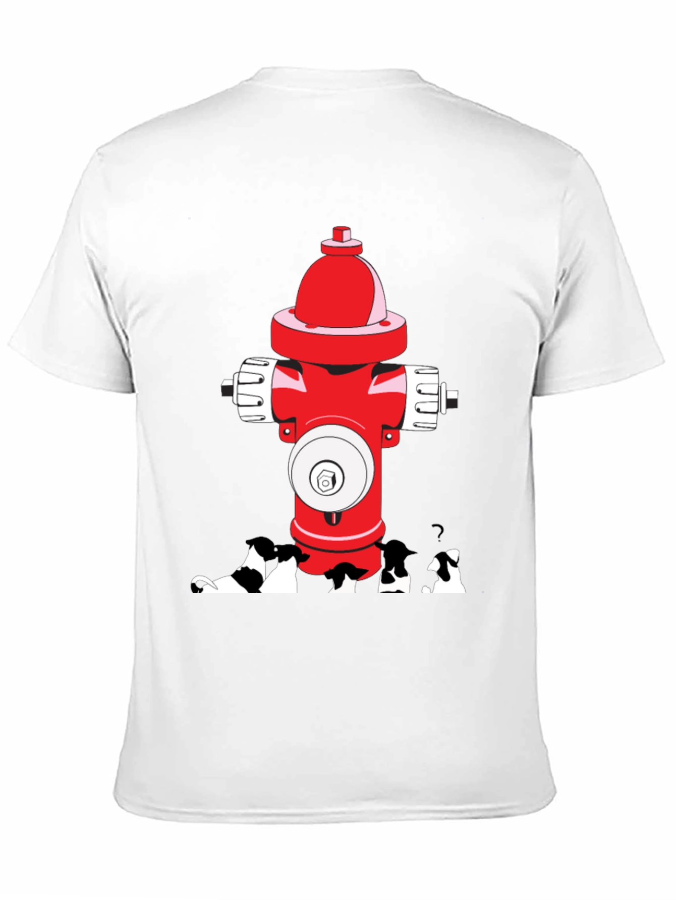Black Dog Peeing on Fire Hydrant Graphic Tee view 11