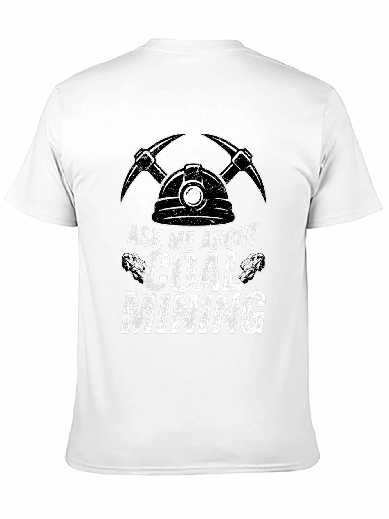 Black Ask Me About Coal Mining T-Shirt view 11