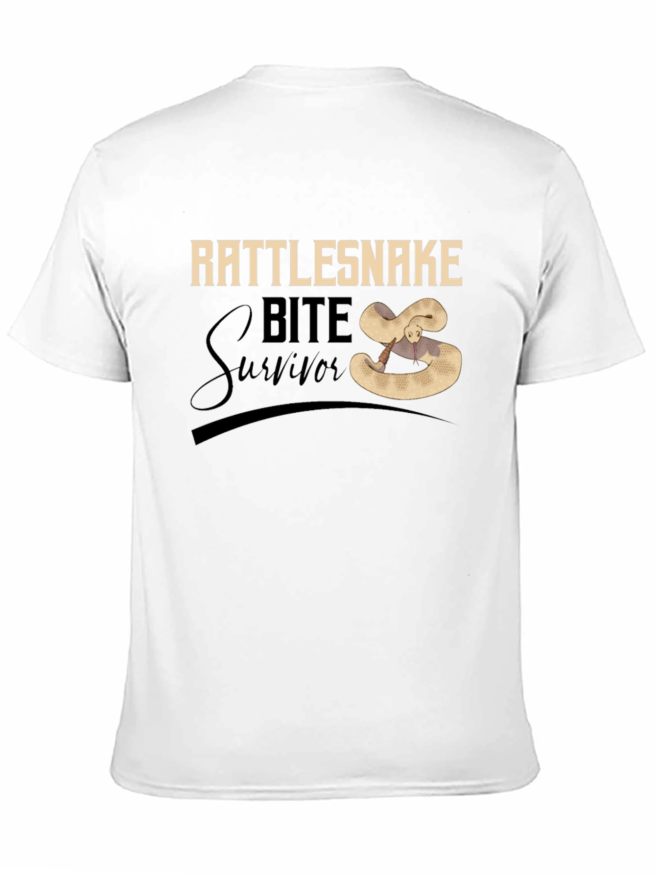 Black Rattlesnake Bite Survivor T-Shirt view 11