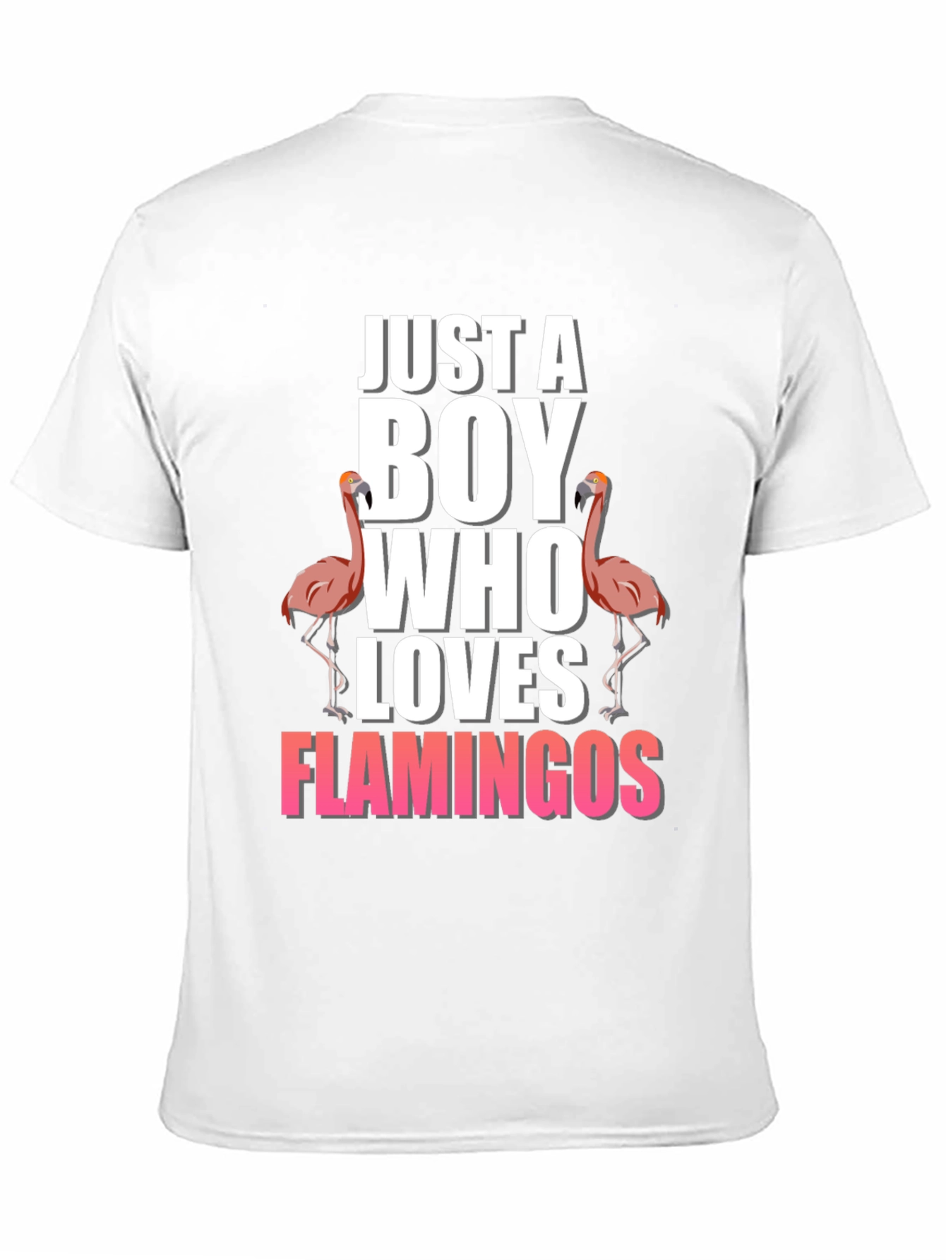Black Boy Who Loves Flamingos T-Shirt view 11