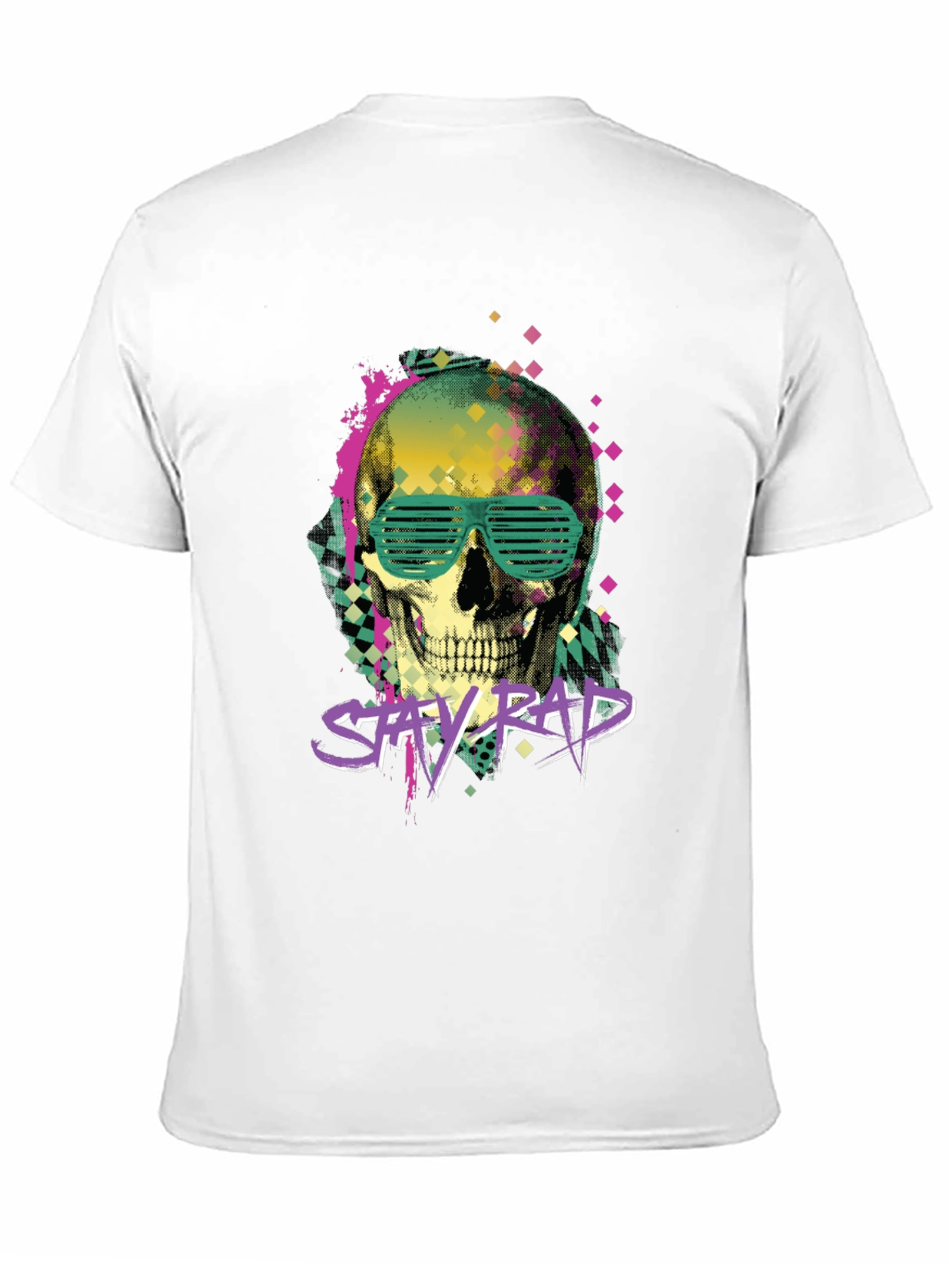 Black Stay Rad Graphic Tee - Skull & Shutter Shades view 11