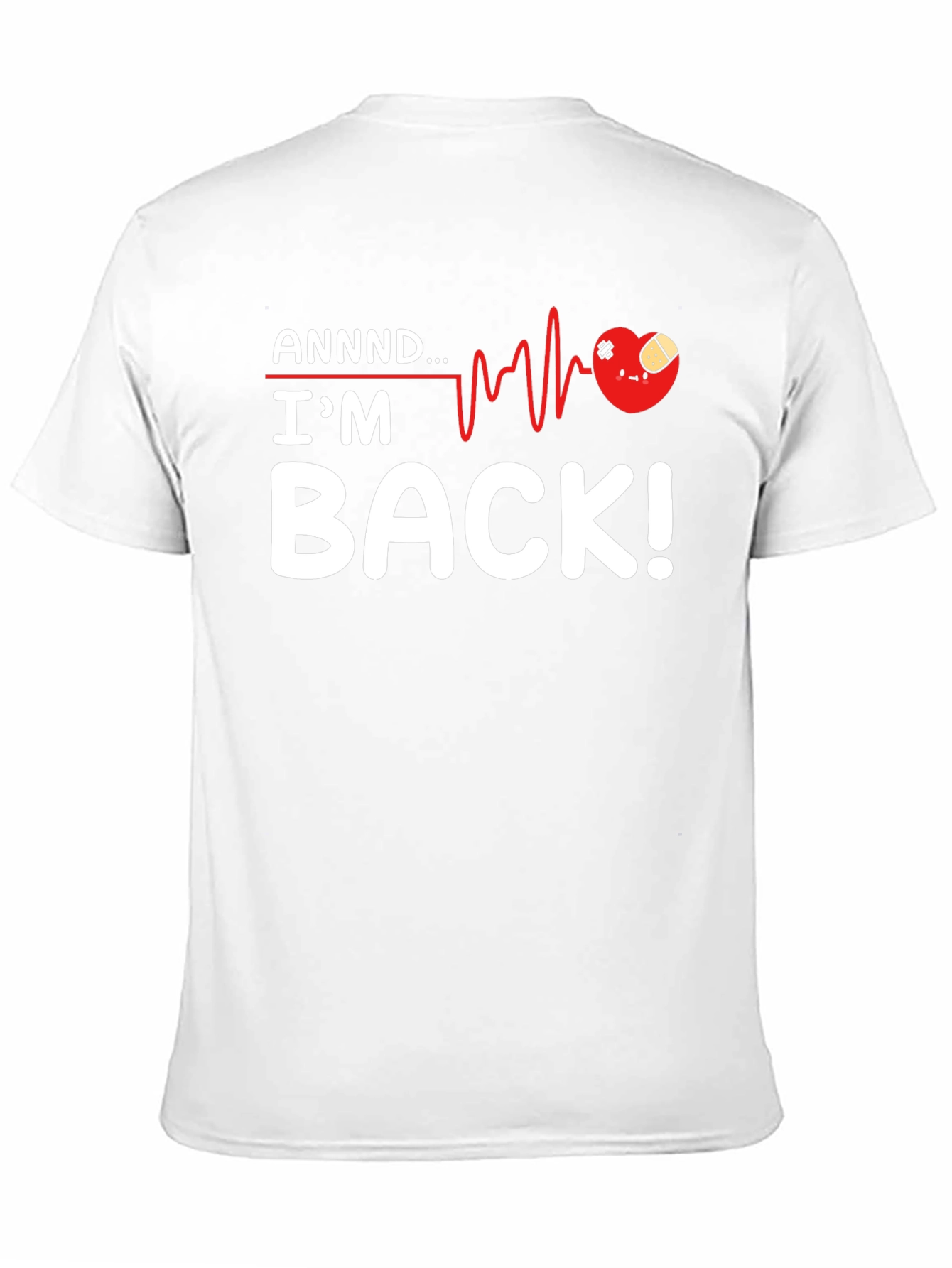 Black I'm Back! Heartbeat Recovery Graphic Tee view 11
