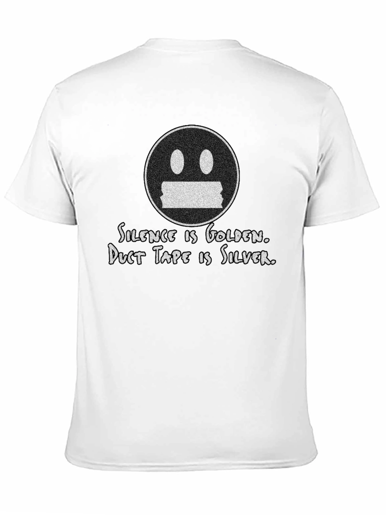 Black Silence is Golden T-Shirt - Funny Graphic Tee view 11