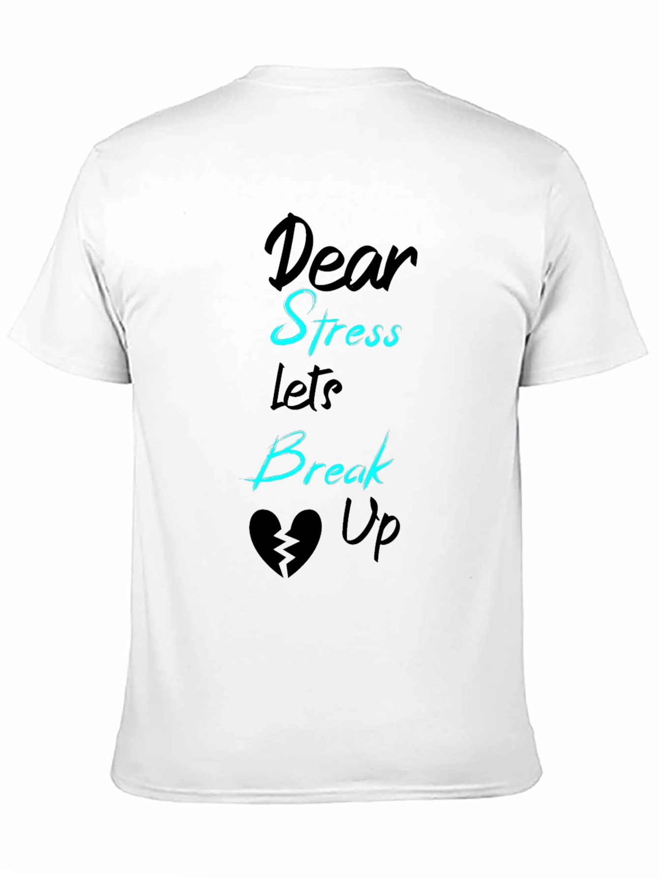 Black Dear Stress Break Up T-Shirt view 11