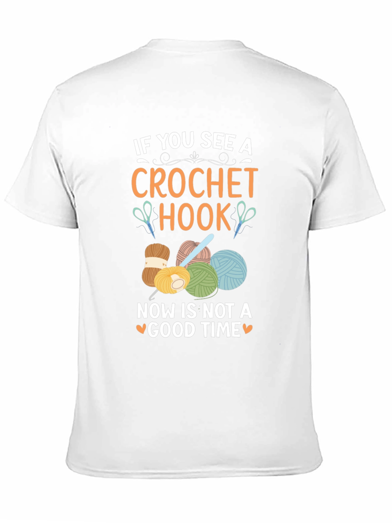 Black Crochet Hook T-Shirt - Funny Crafting Tee view 11