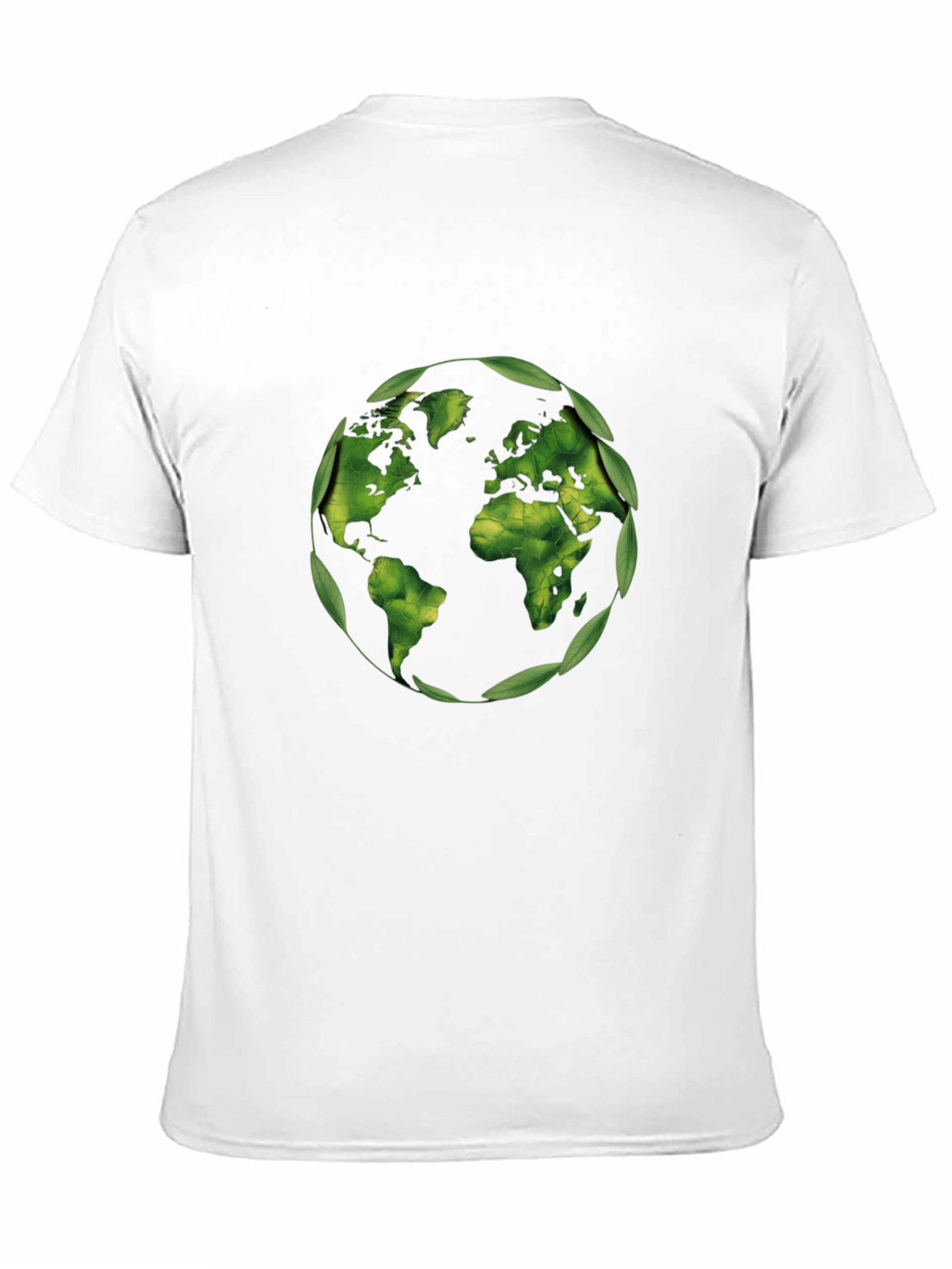 Black Eco-Friendly World Map T-Shirt - Black view 11