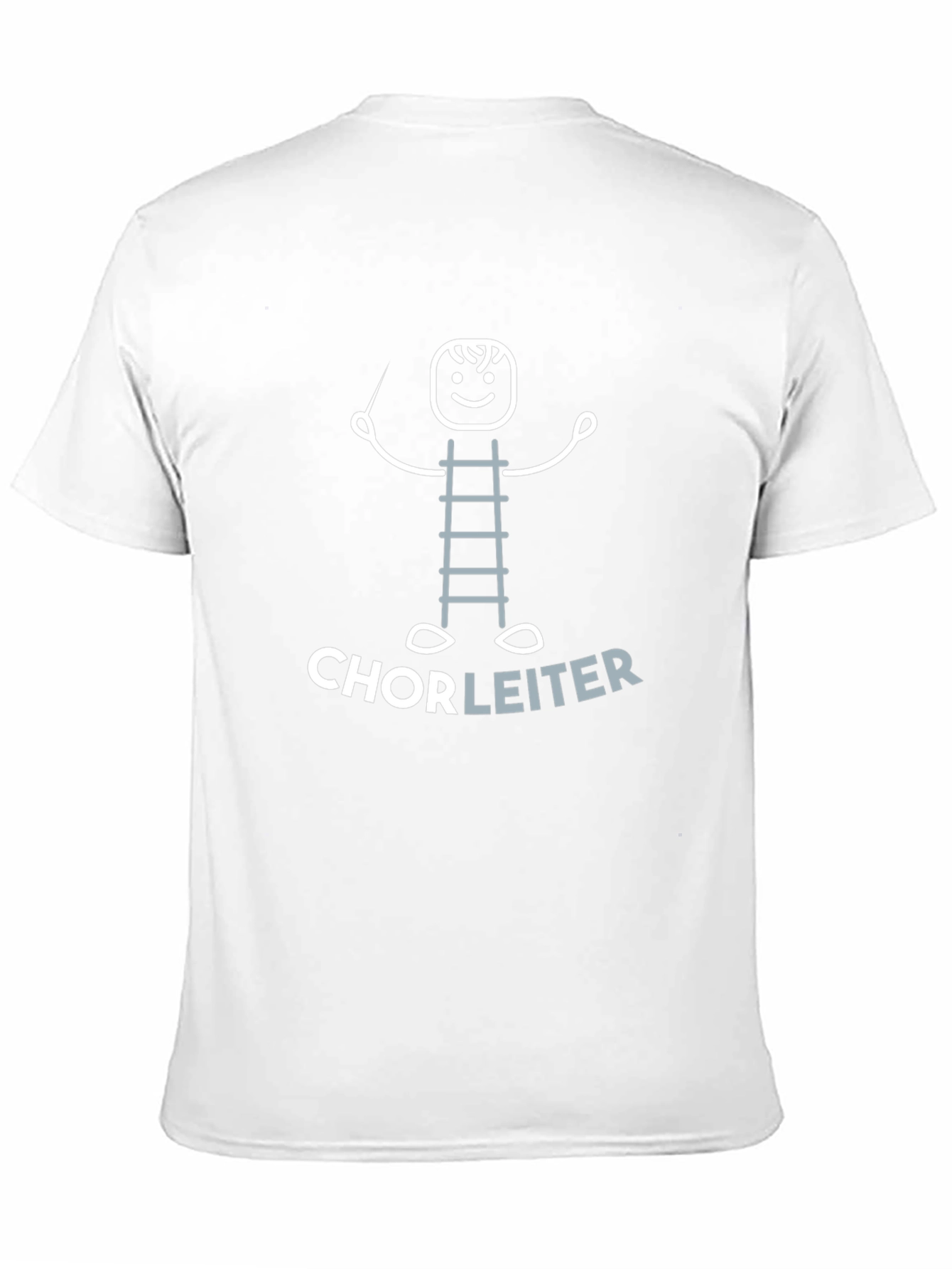 Choir Director Ladder Stick Figure Black T-Shirt - 11