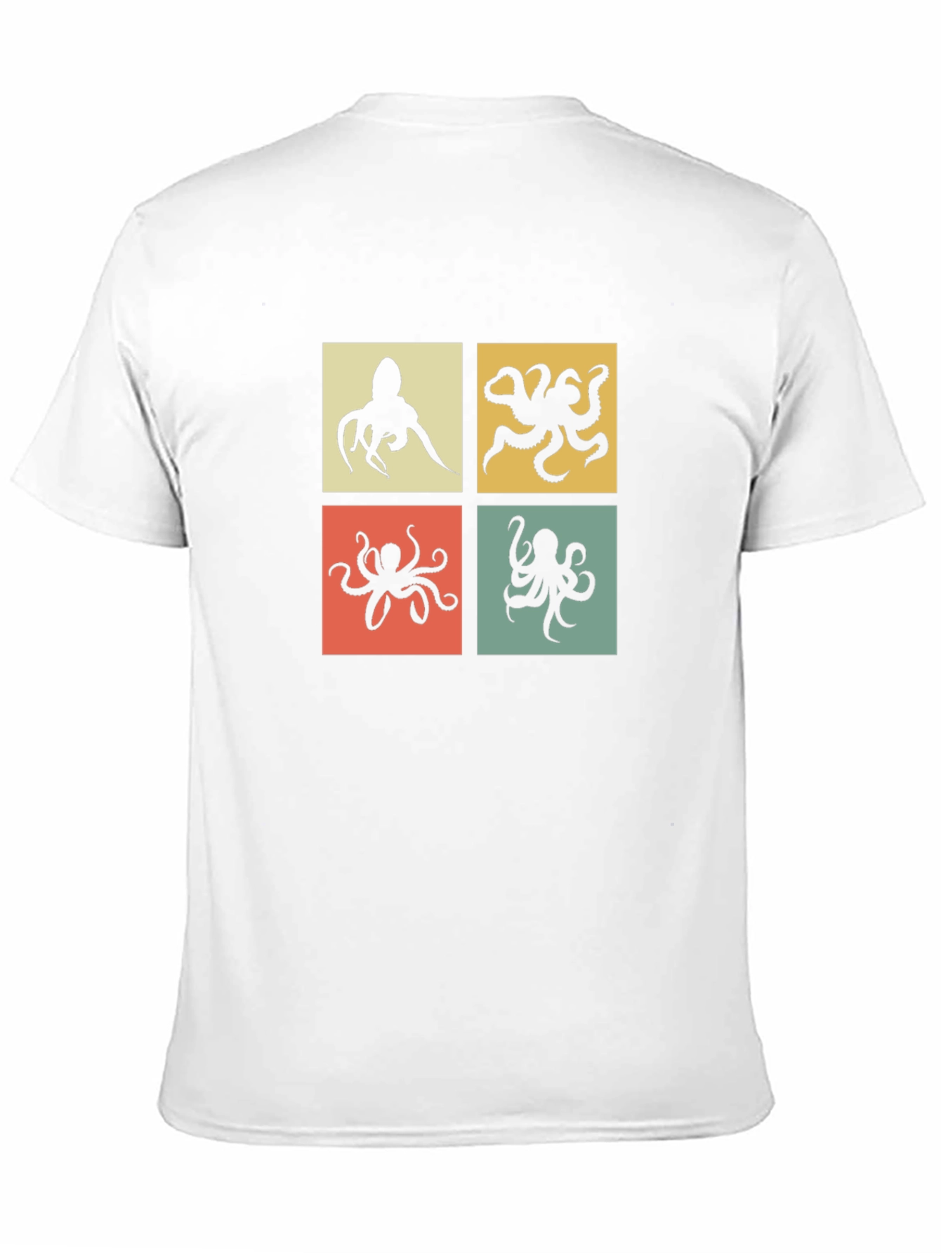 Black Retro Octopus T-Shirt - Black view 11