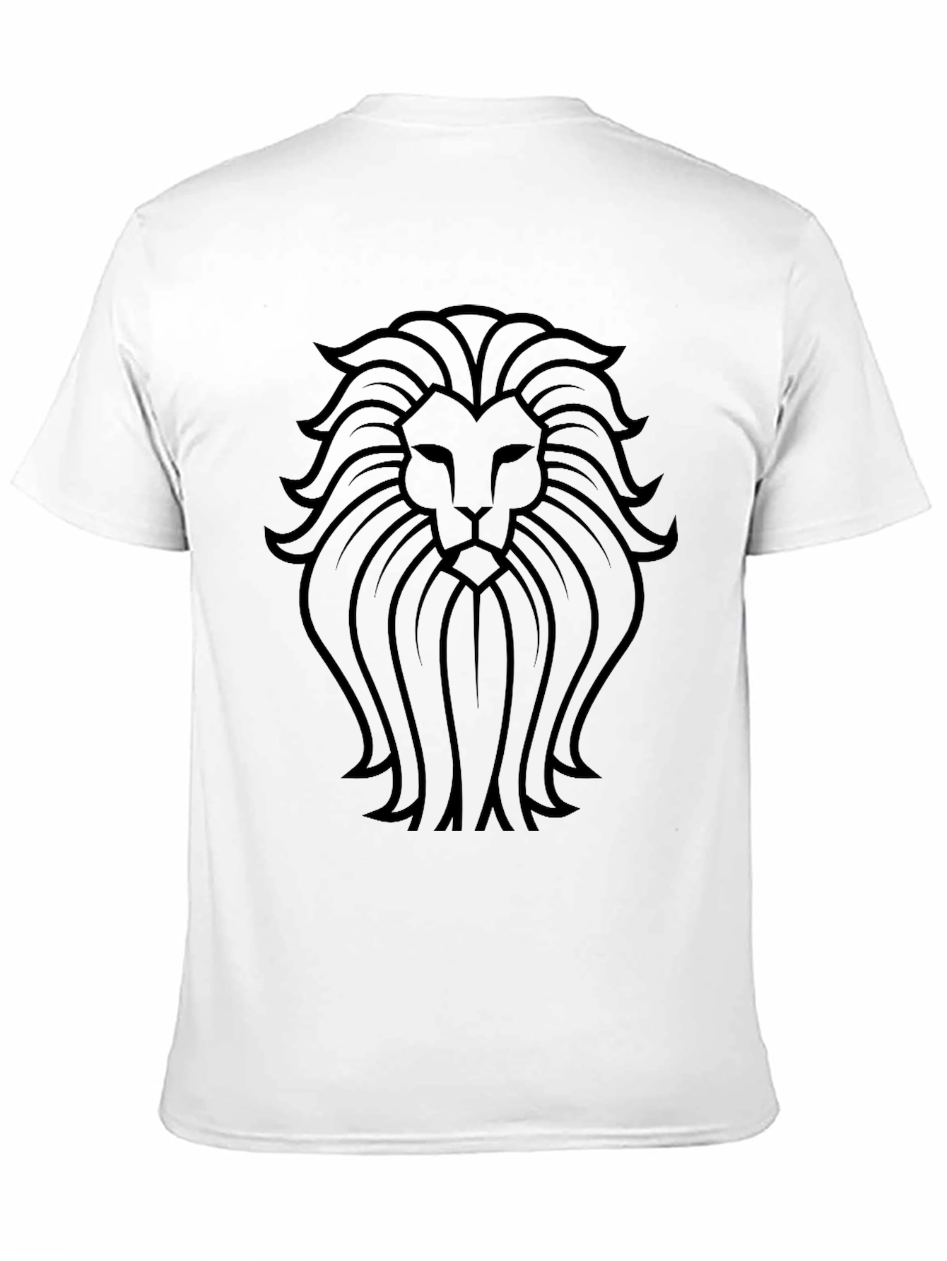 Black Lion Crest Graphic Tee - Black Cotton Blend view 11