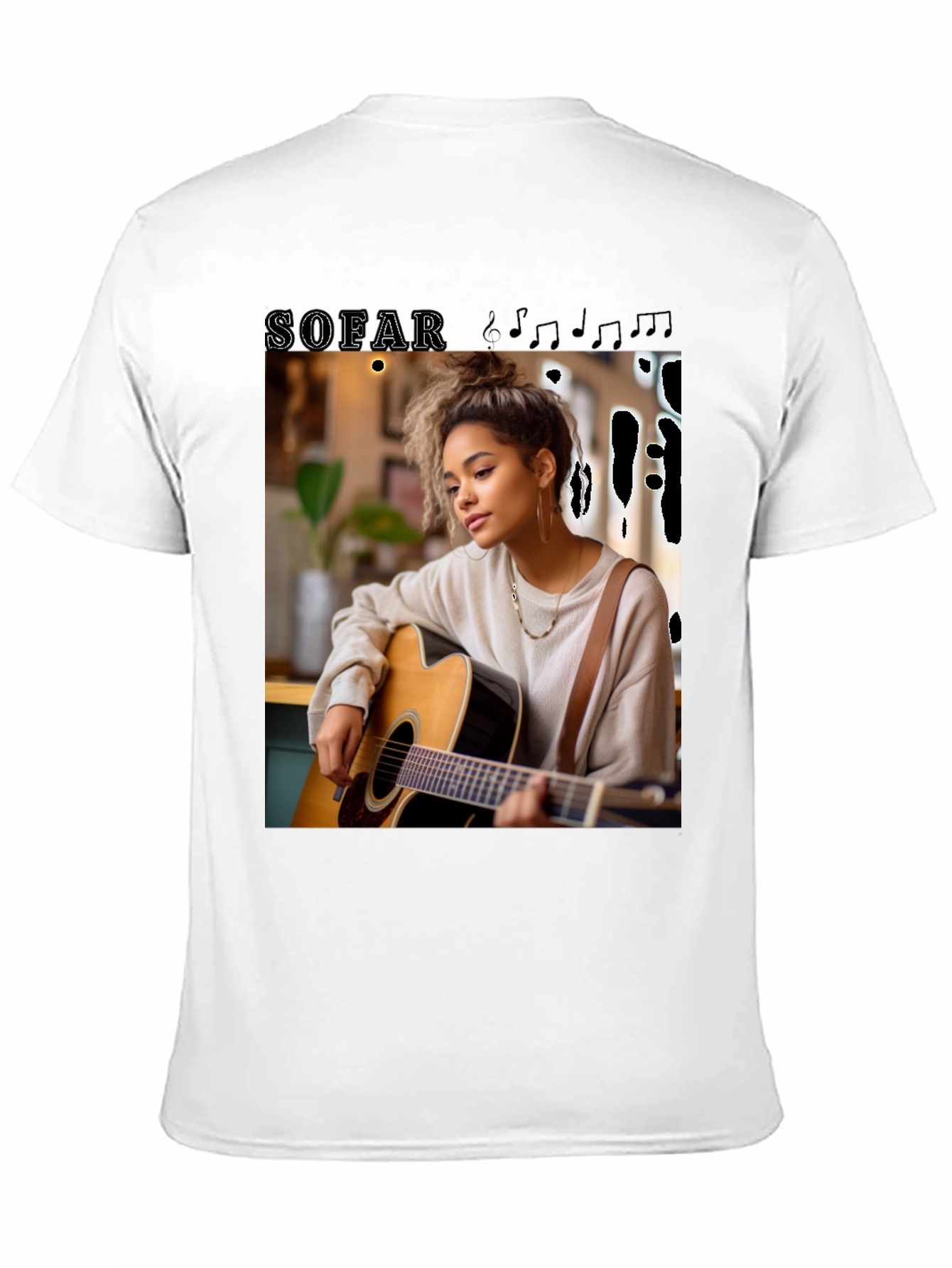 Black SOFAR Graphic Tee - Musician Design view 11
