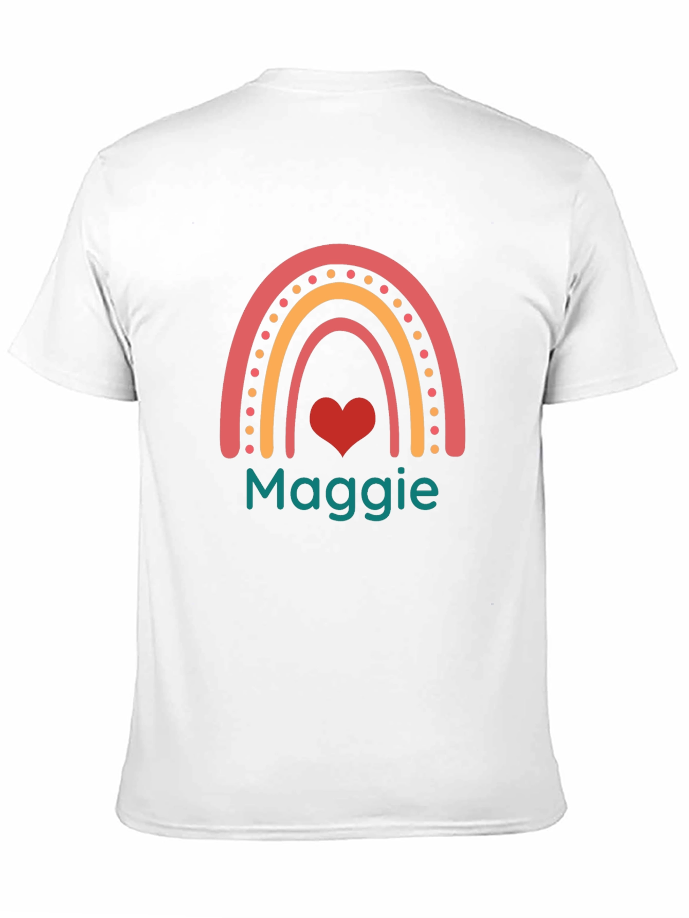Black Rainbow Heart Maggie T-Shirt view 11