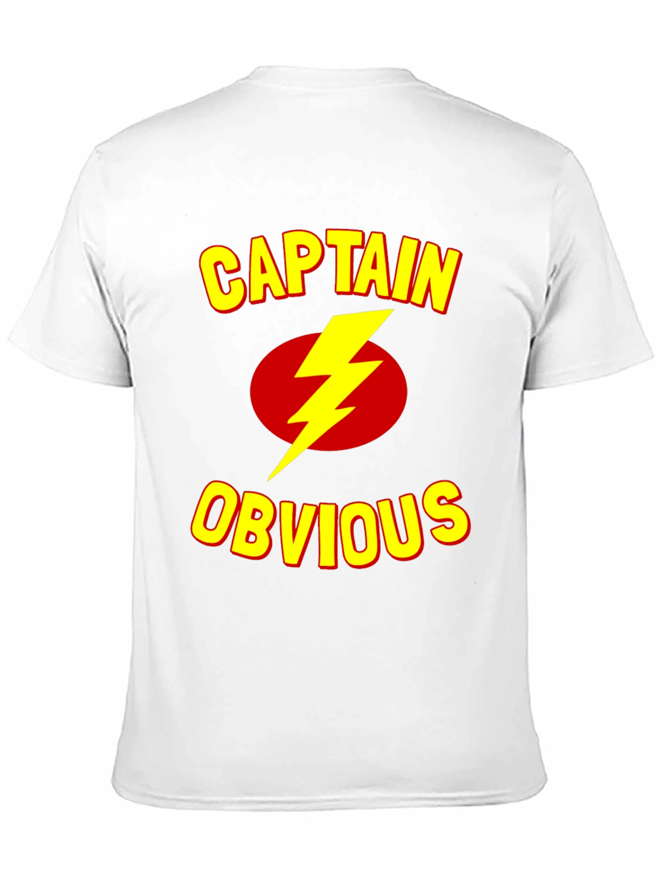 Black Captain Obvious T-Shirt - Funny Humor Tee view 11