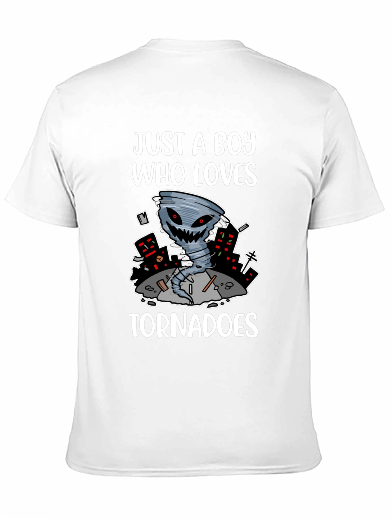 Black Just A Boy Who Loves Tornadoes Graphic Tee view 11