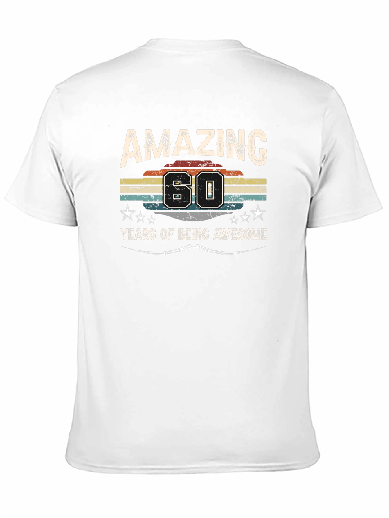 Black Amazing 60 Years T-Shirt view 11