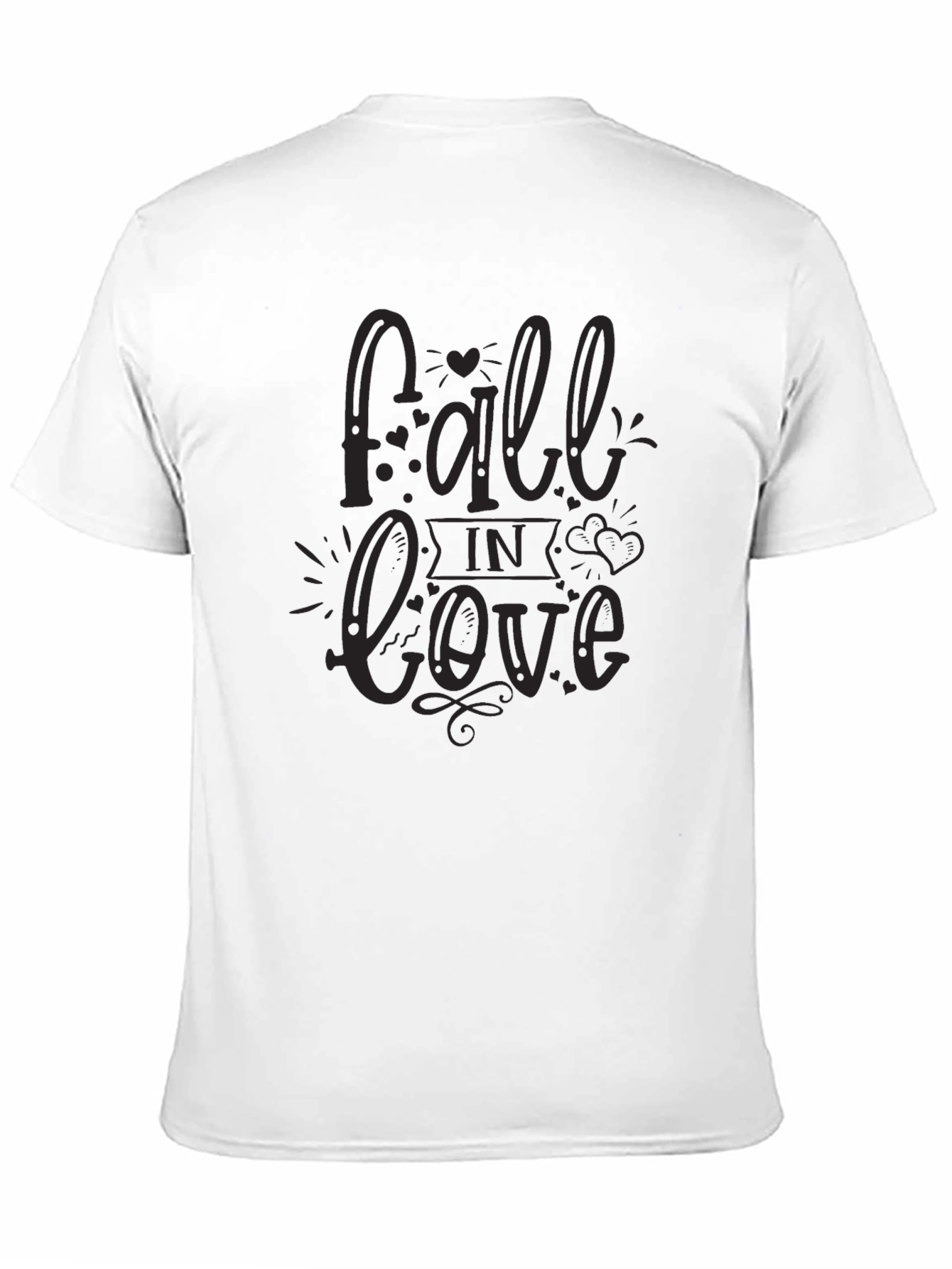 Black Fall In Love Graphic Tee - Black view 11