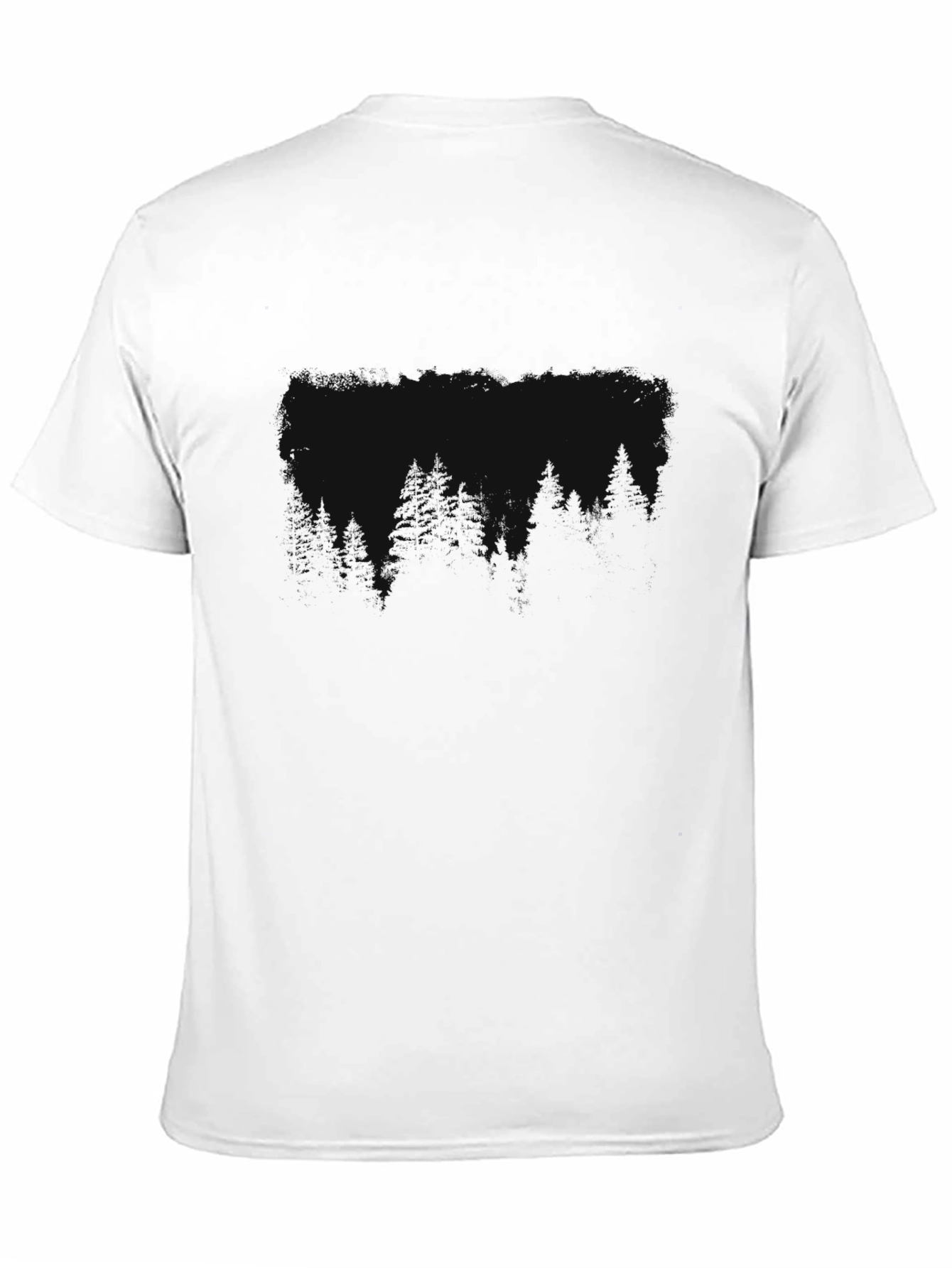 Black Men's Solid Black Crew Neck T-Shirt view 11