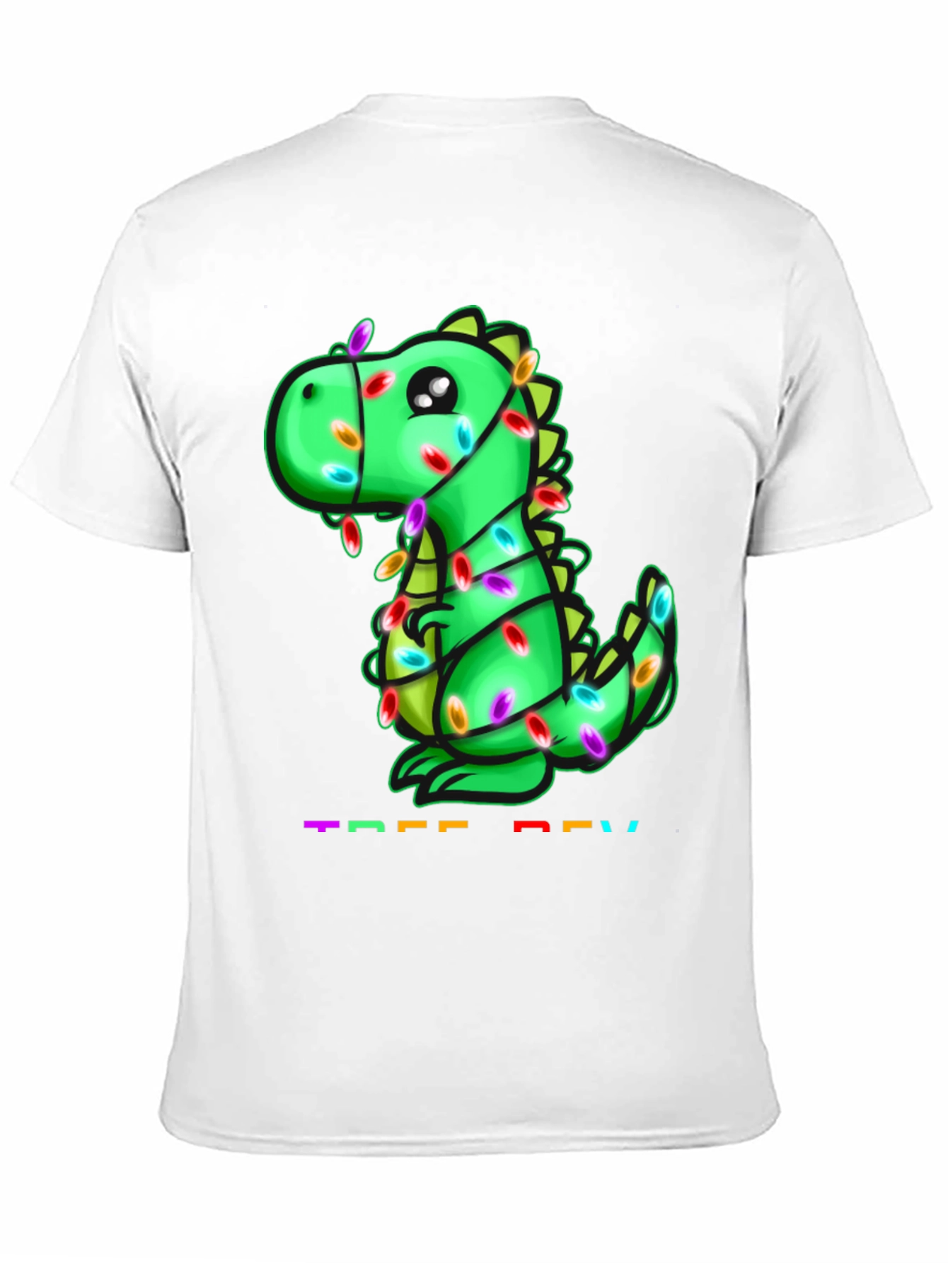 Black Festive Dino T-Shirt view 11