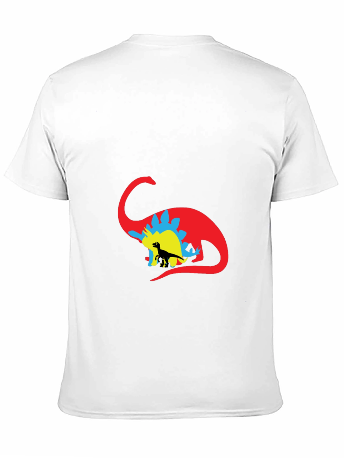 Black Dinosaur Silhouette Graphic Tee - Black view 11