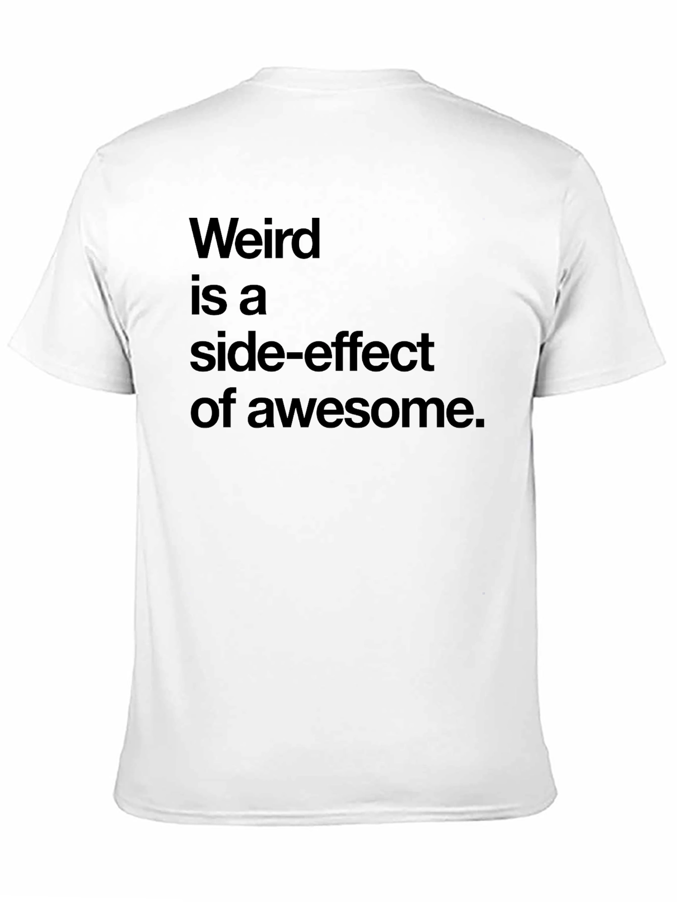 Black Weird is Awesome Graphic T-Shirt view 11