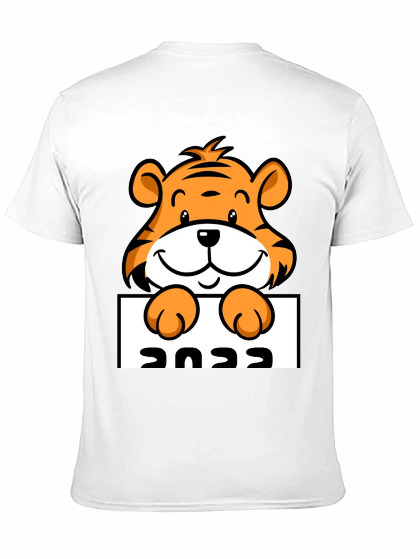 Black Cute Tiger 2022 Graphic Tee - Black view 11
