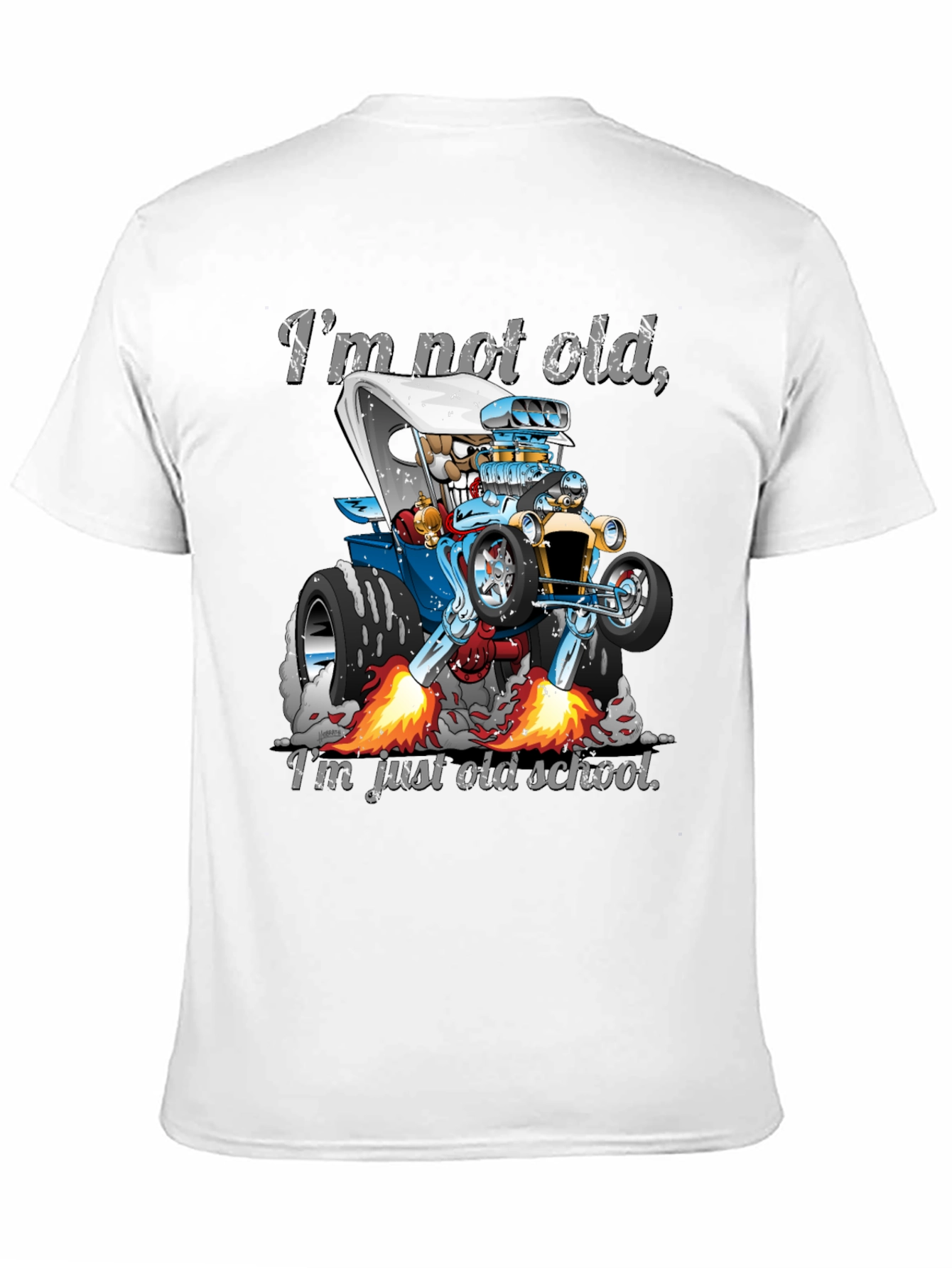 Black I'm Not Old, Just Old School Car T-Shirt view 11