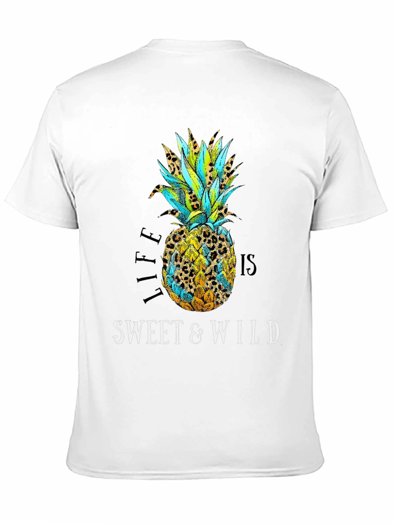 Black Sweet & Wild Pineapple Graphic Tee view 11