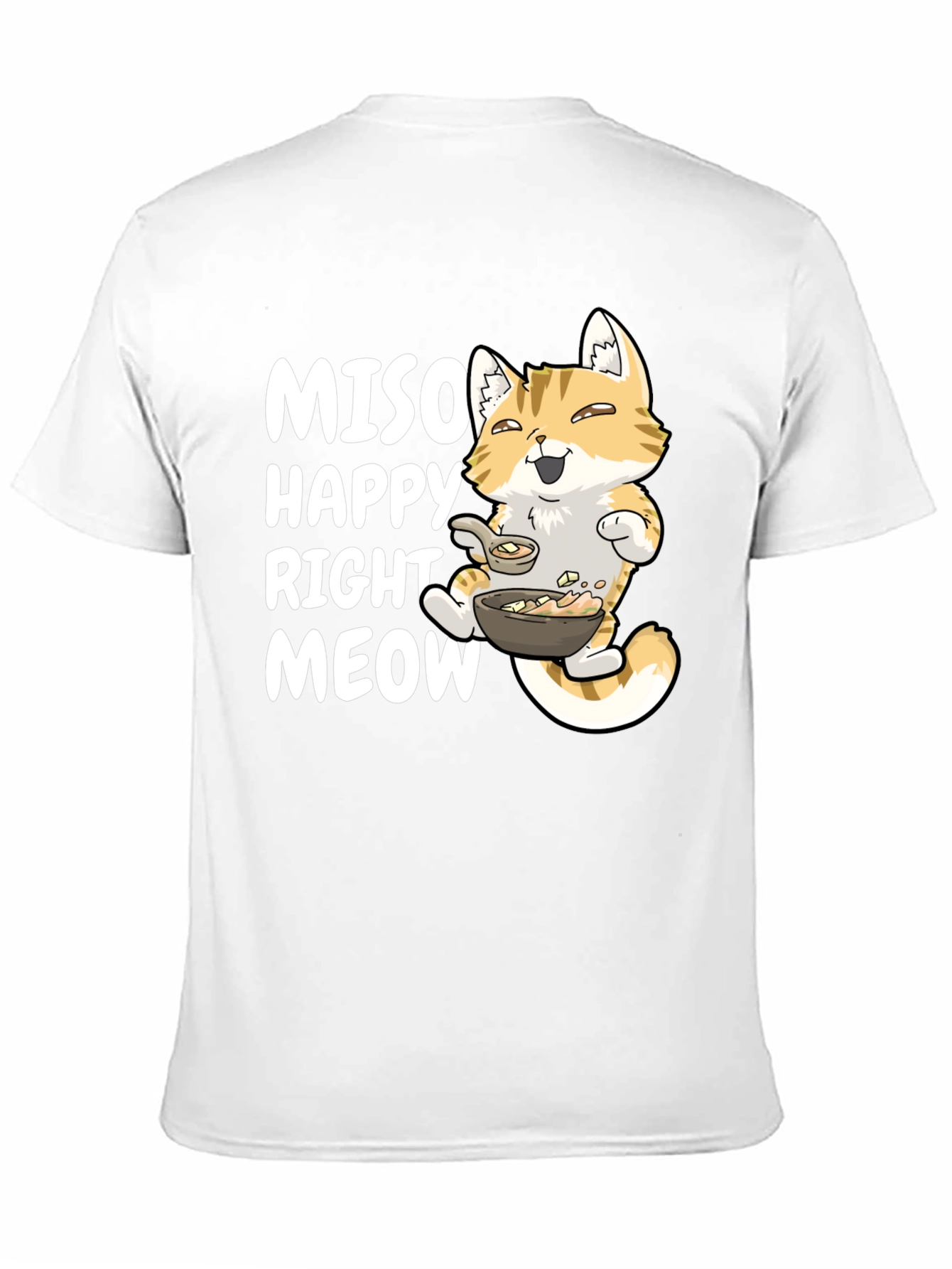 Black Miso Happy Right Meow T-Shirt view 11