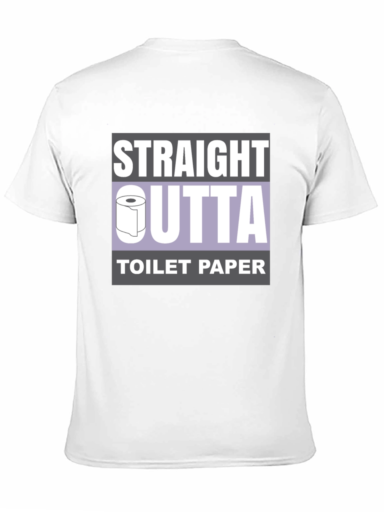 Black Straight Outta Toilet Paper T-Shirt Funny Novelty Tee view 11