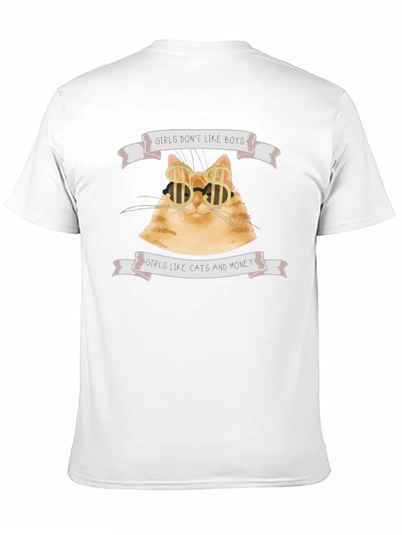 Black Girls Like Cats & Money Graphic Tee view 11