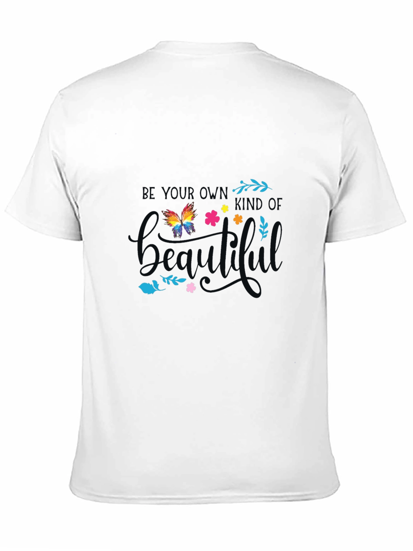 Black Be Your Own Kind of Beautiful Graphic Tee view 11