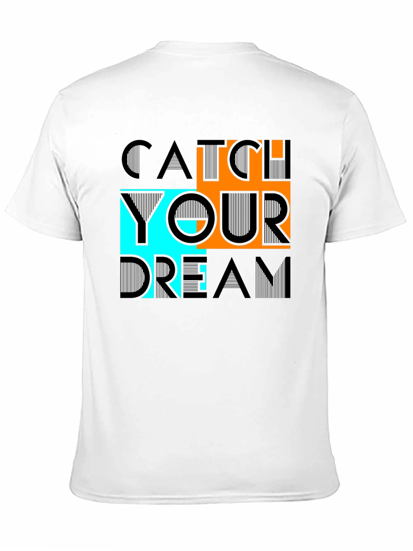 Black Catch Your Dream Graphic Tee - Black Cotton Casual Shirt view 11