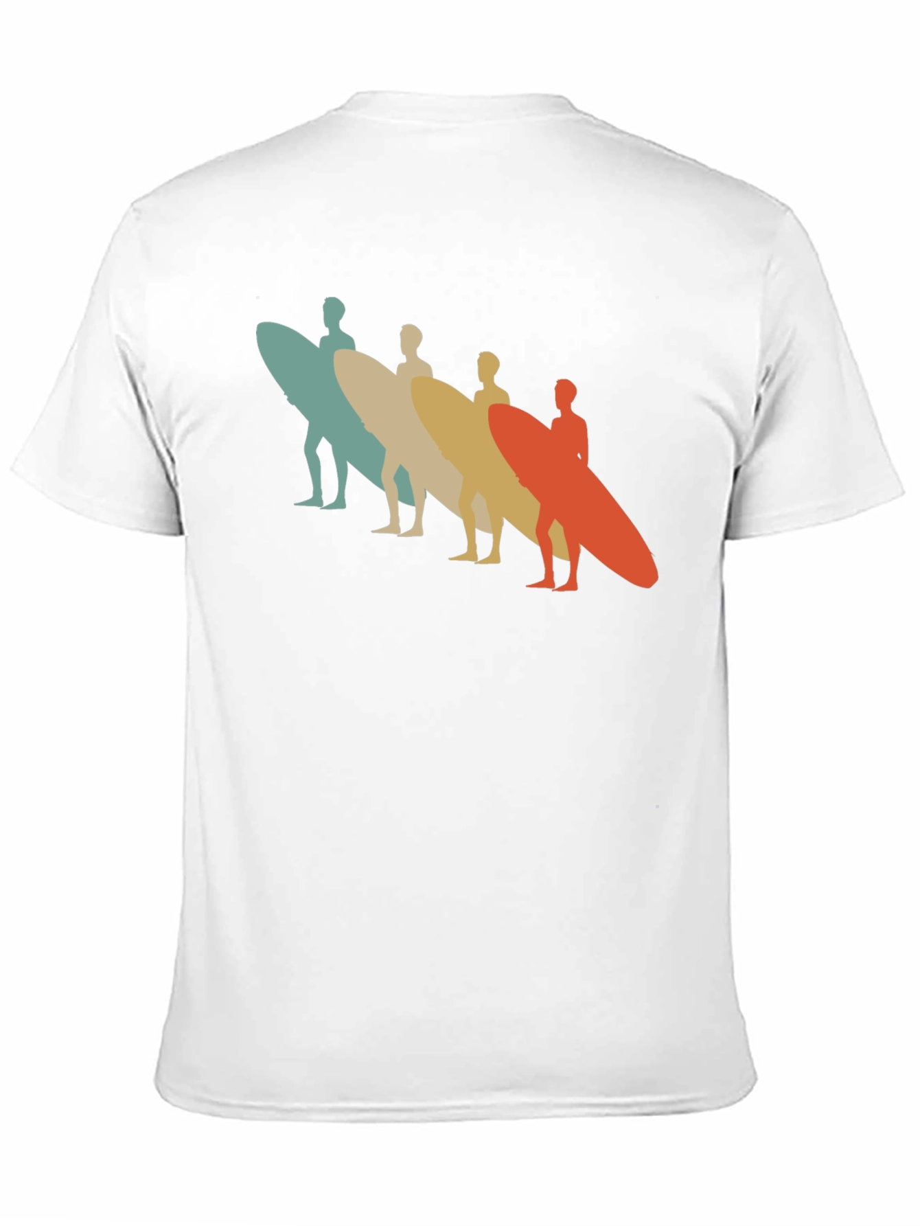 Black Retro Surfboard T-Shirt - Vintage Surfer Design view 11