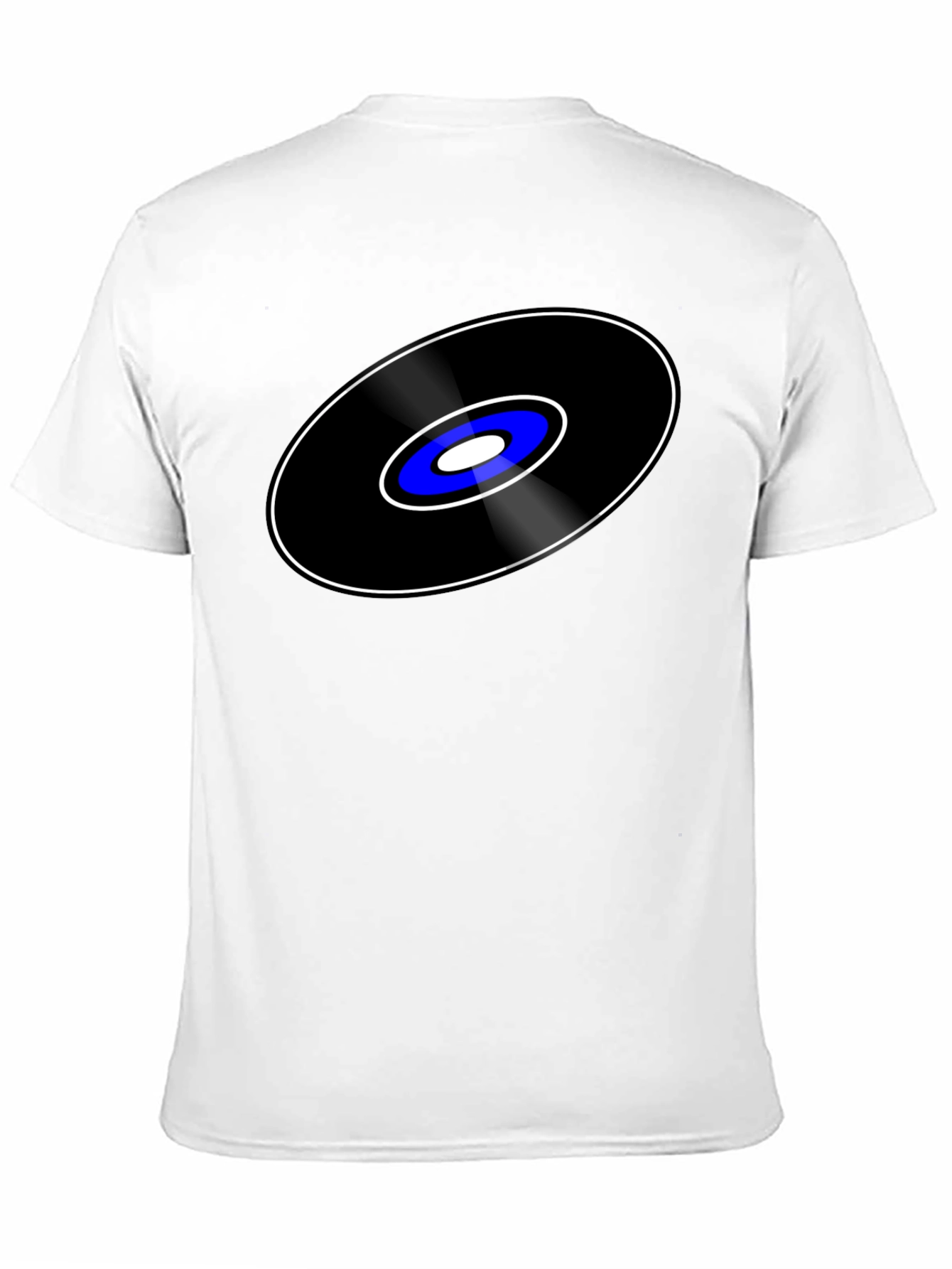 Black Retro Vinyl Record Graphic Tee - Cool Music Lover Shirt view 11