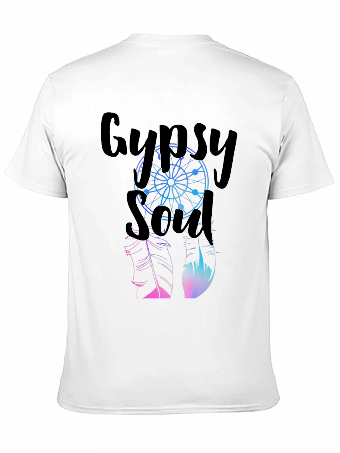 Black Gypsy Soul Graphic T-Shirt - Casual Style view 11