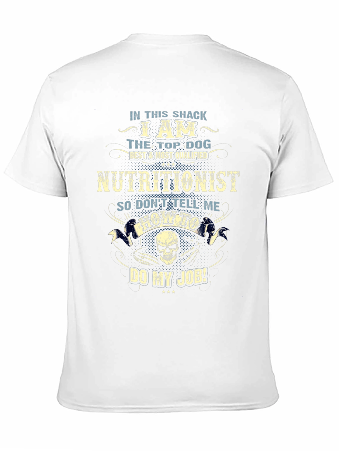 Black Nutritionist Top Dog Graphic T-Shirt view 11