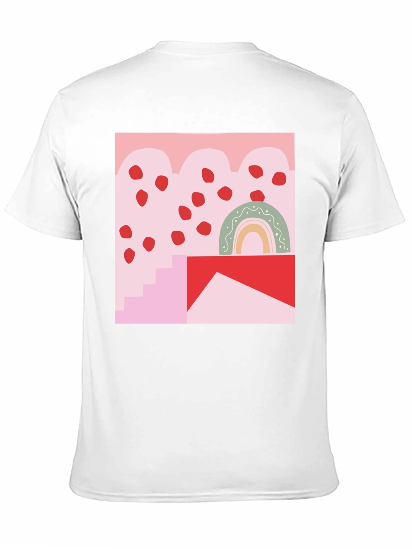 Black Abstract Graphic Print T-Shirt view 11