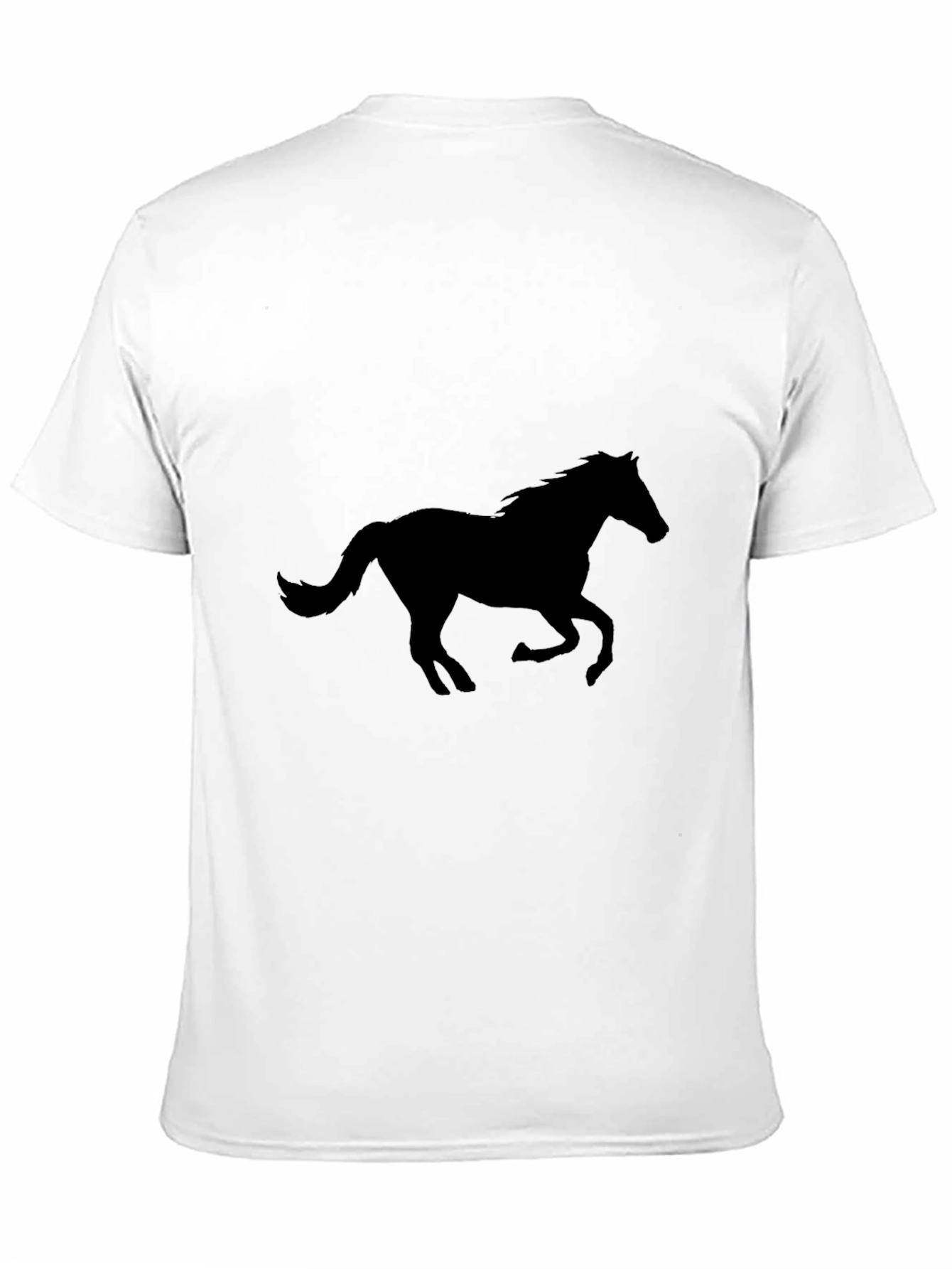 Black Black Horse Silhouette Graphic Tee view 11