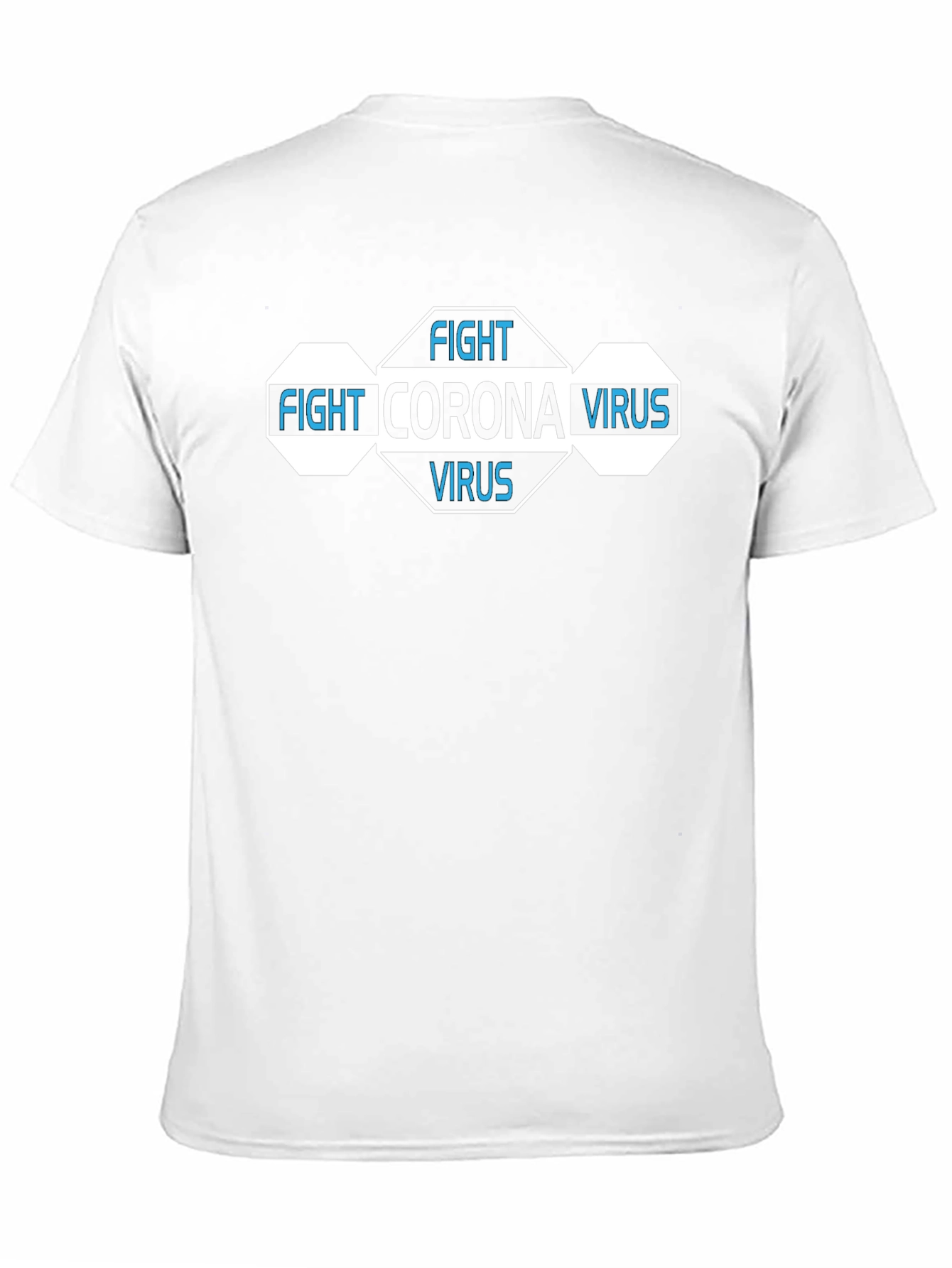 Black Fight Corona Virus Black Graphic T-Shirt view 11