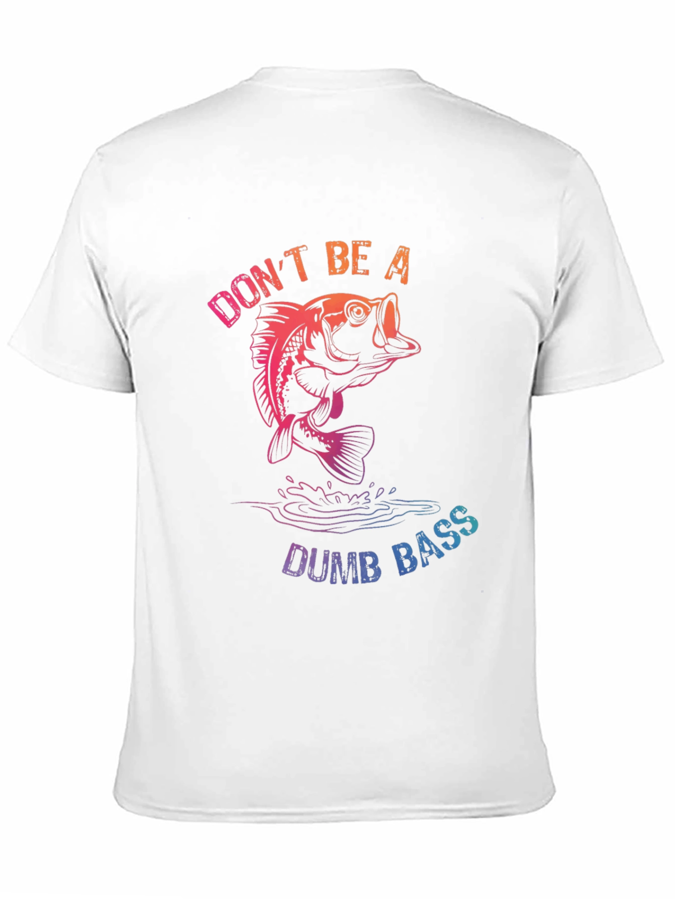 Black Don't Be a Dumb Bass T-Shirt - Fishing Humor view 11