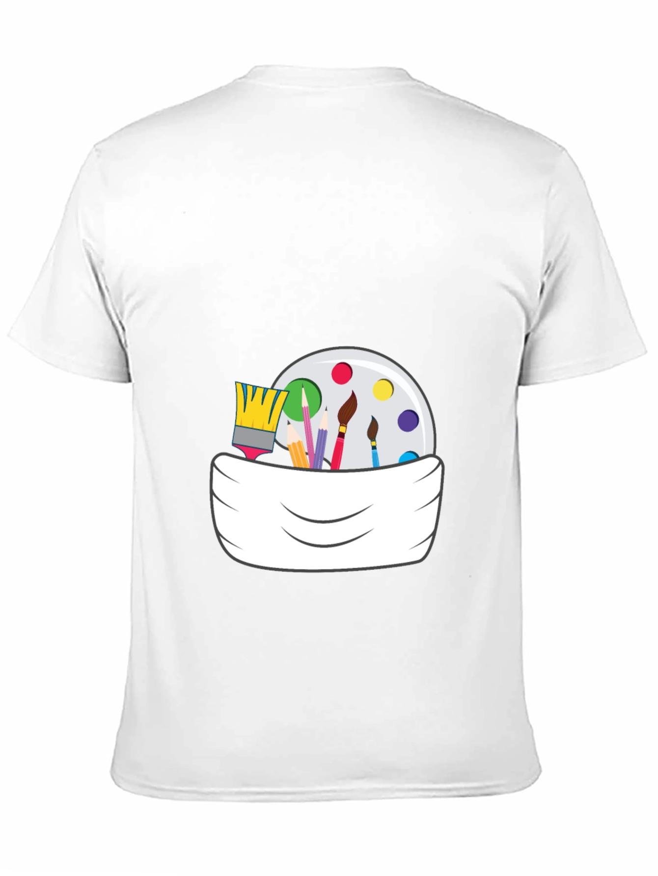 Painter's Palette Graphic Tee - Artsy Black T-Shirt - 11