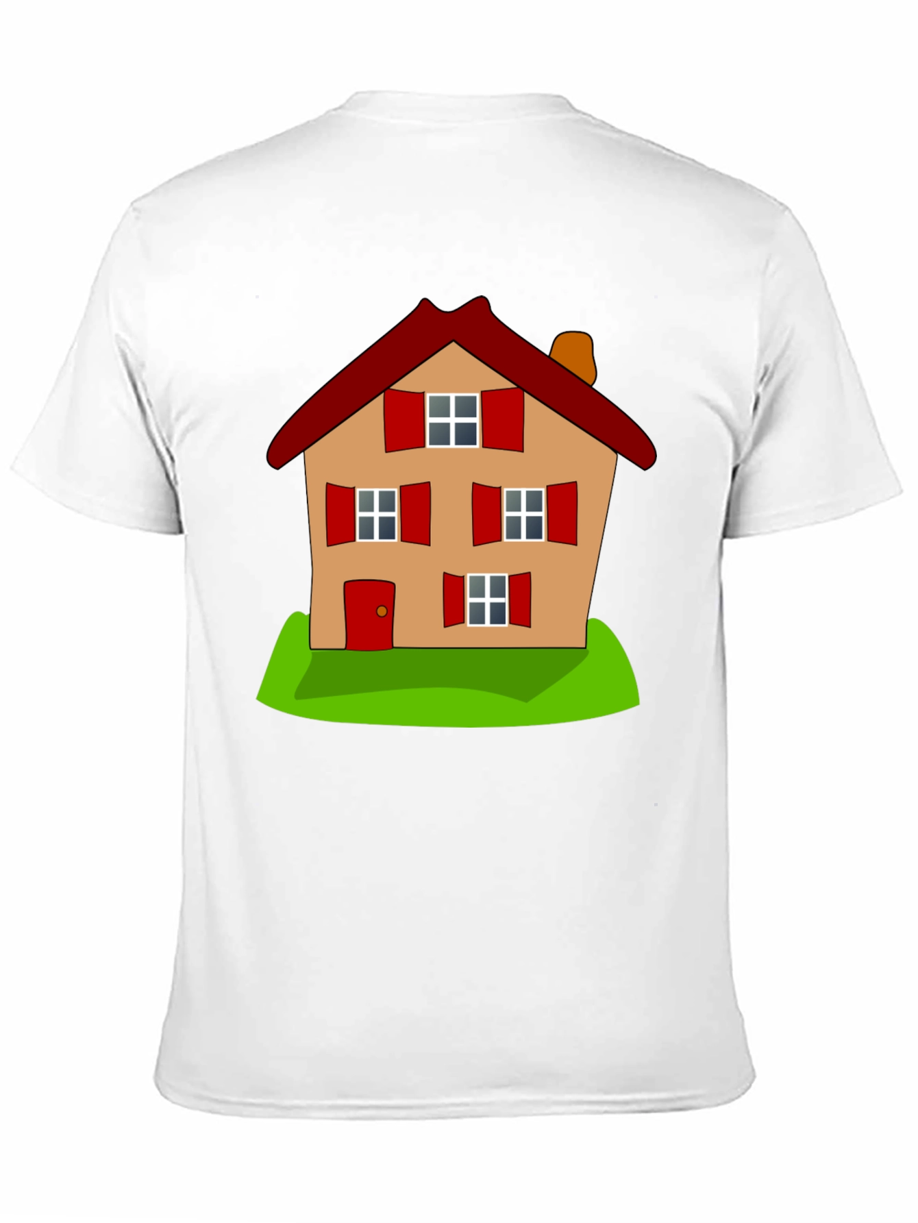 Black Cartoon House Graphic Tee - Fun, Stylish Comfort view 11