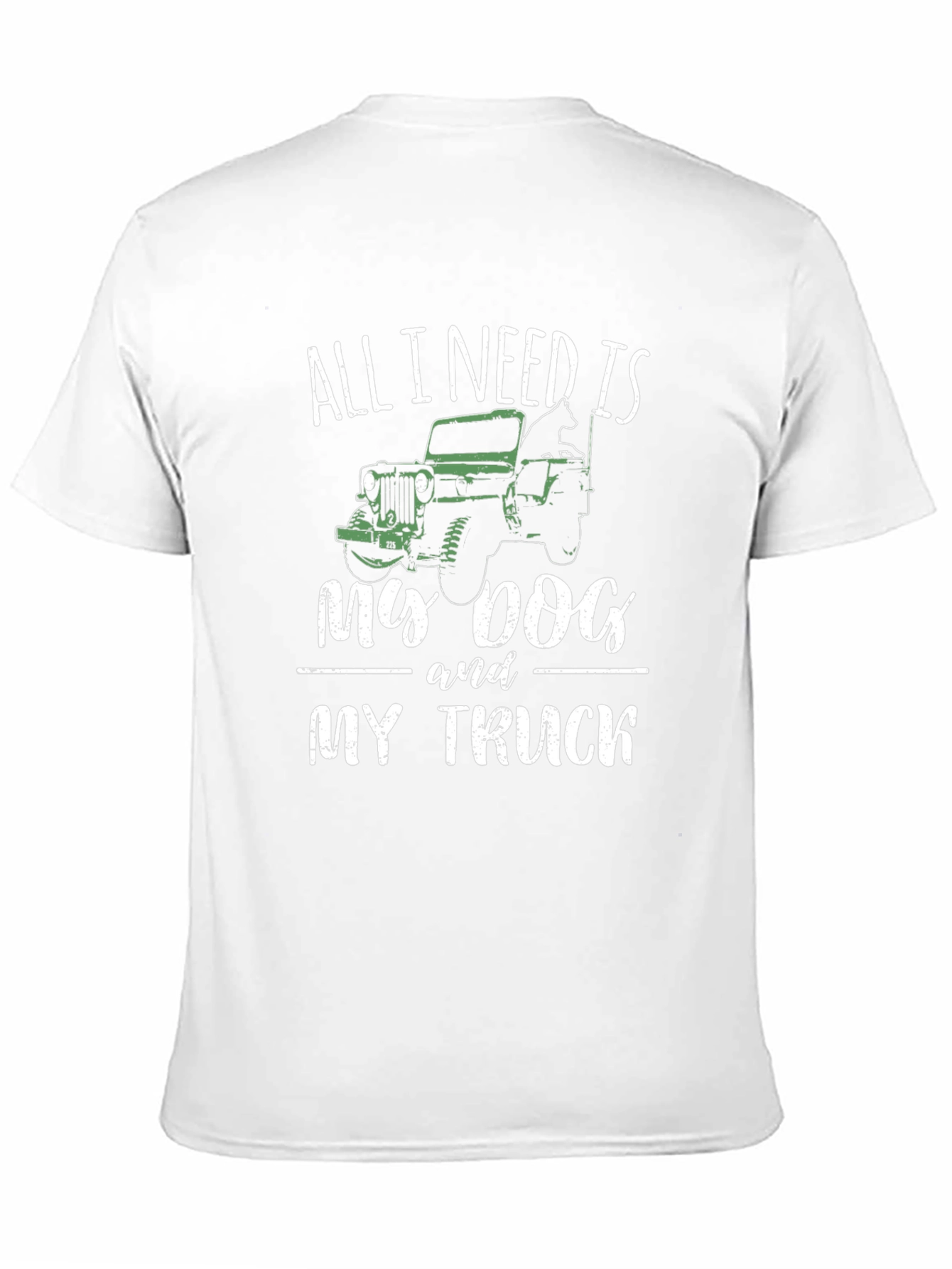 Black All I Need is My Dog & Truck T-Shirt view 11