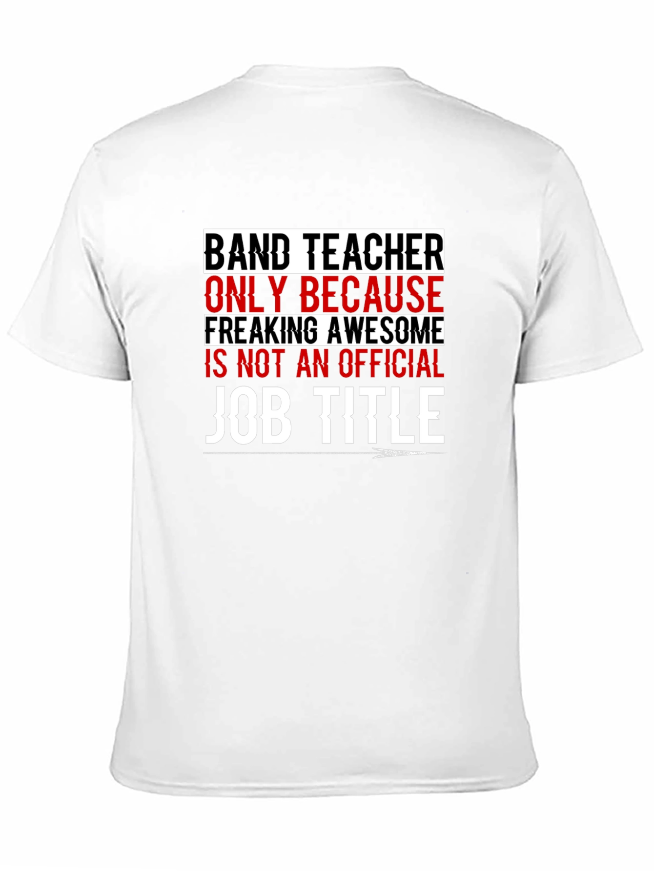 Black Band Teacher Funny T-Shirt view 11
