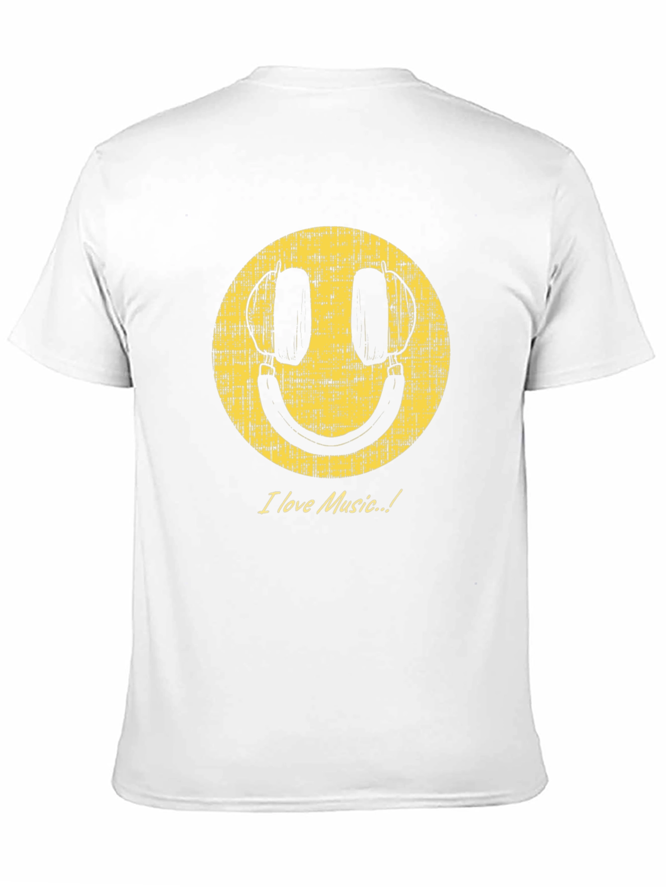 Black I Love Music Smiley Face Graphic Tee view 11